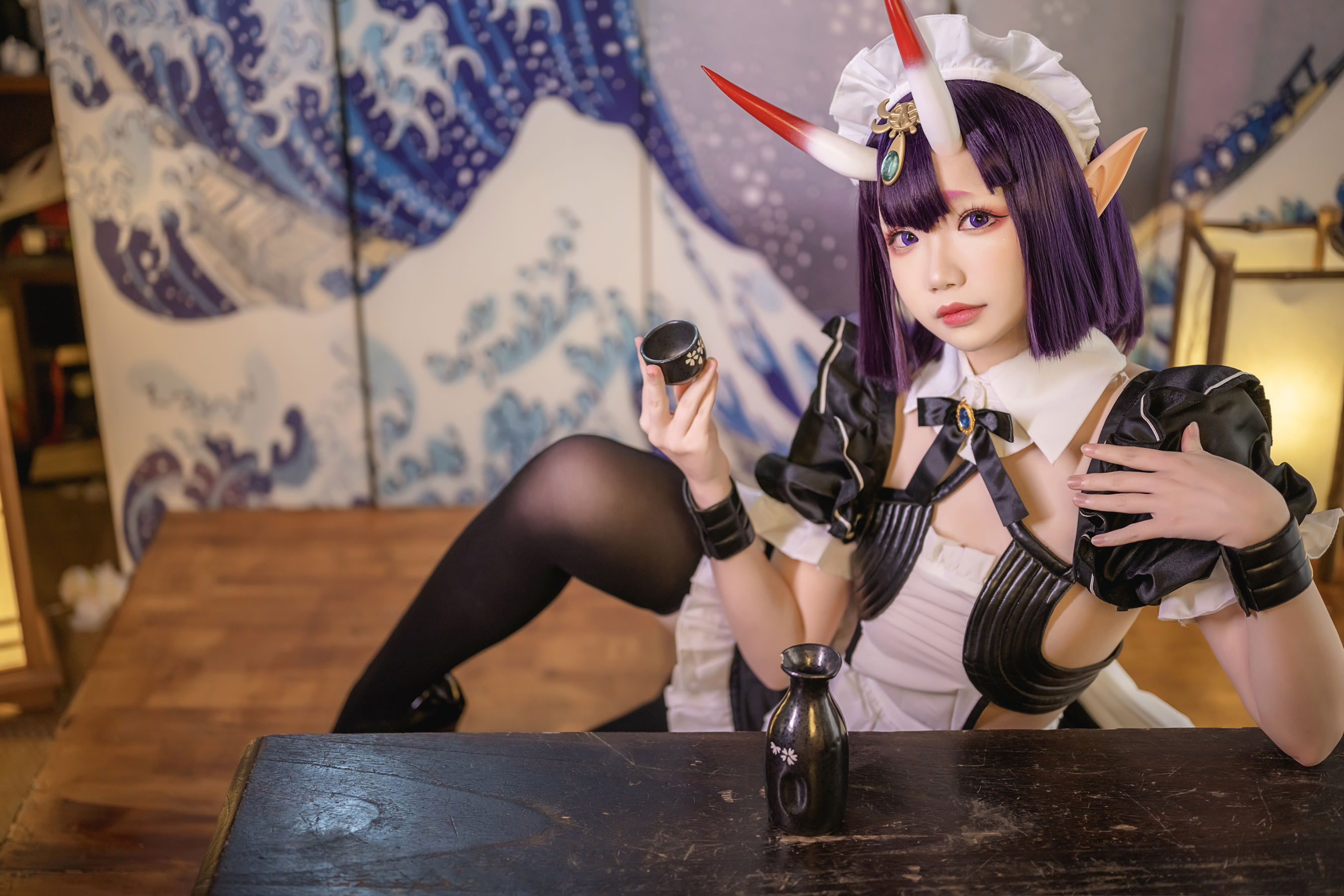 Cos小姐姐雪琪 - 酒吞童子女仆-图10