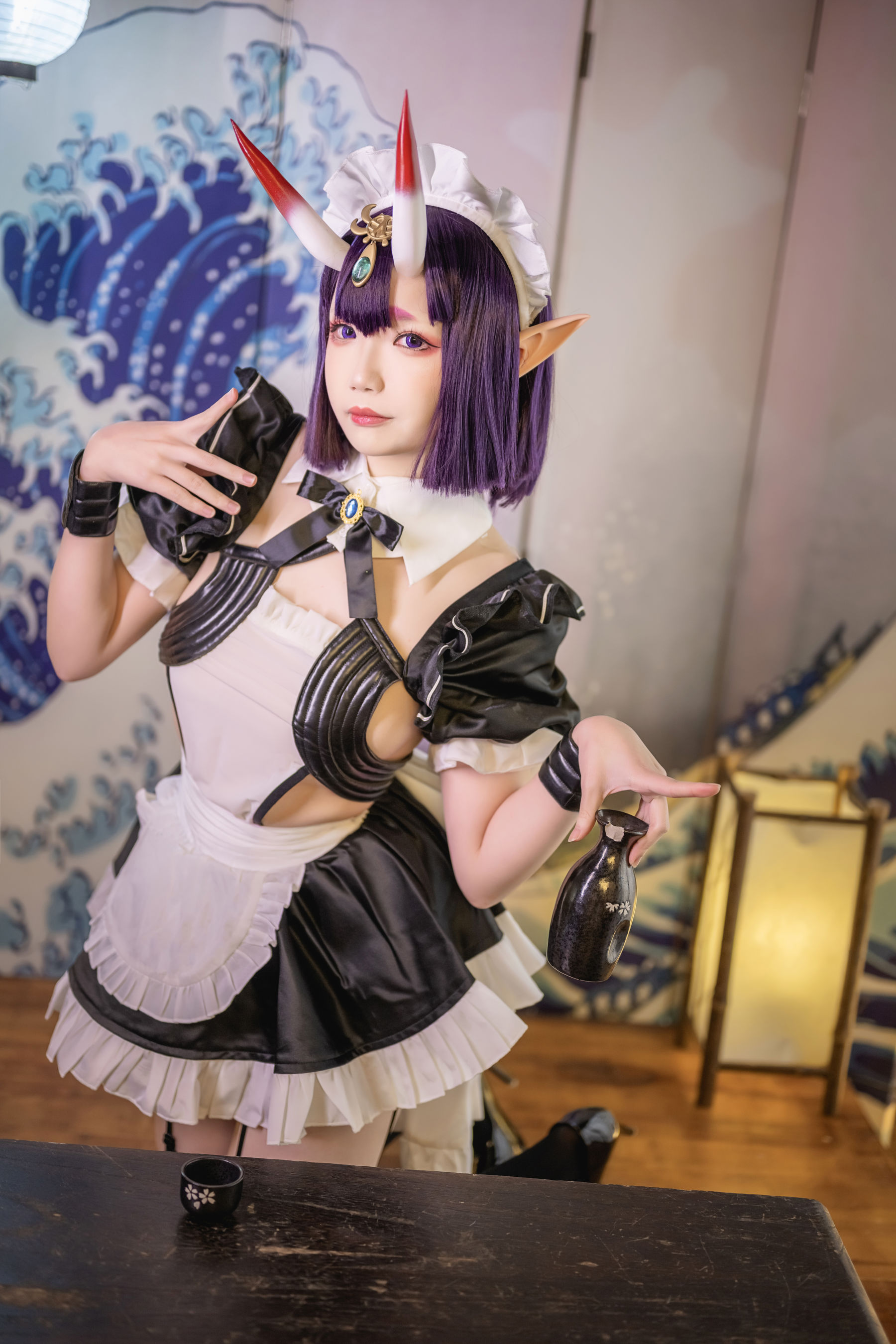 Cos小姐姐雪琪 - 酒吞童子女仆-图11