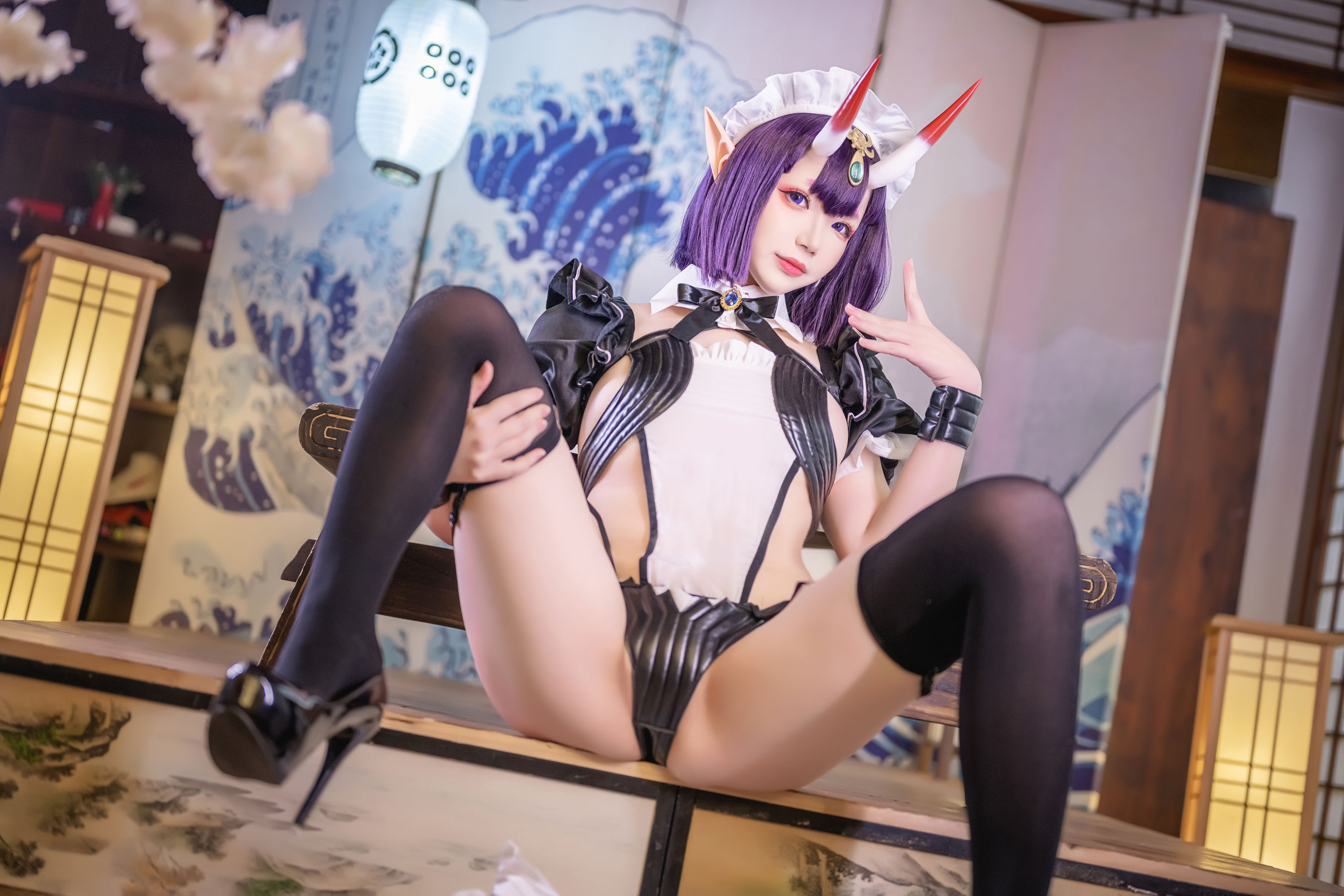 Cos小姐姐雪琪 - 酒吞童子女仆-图21