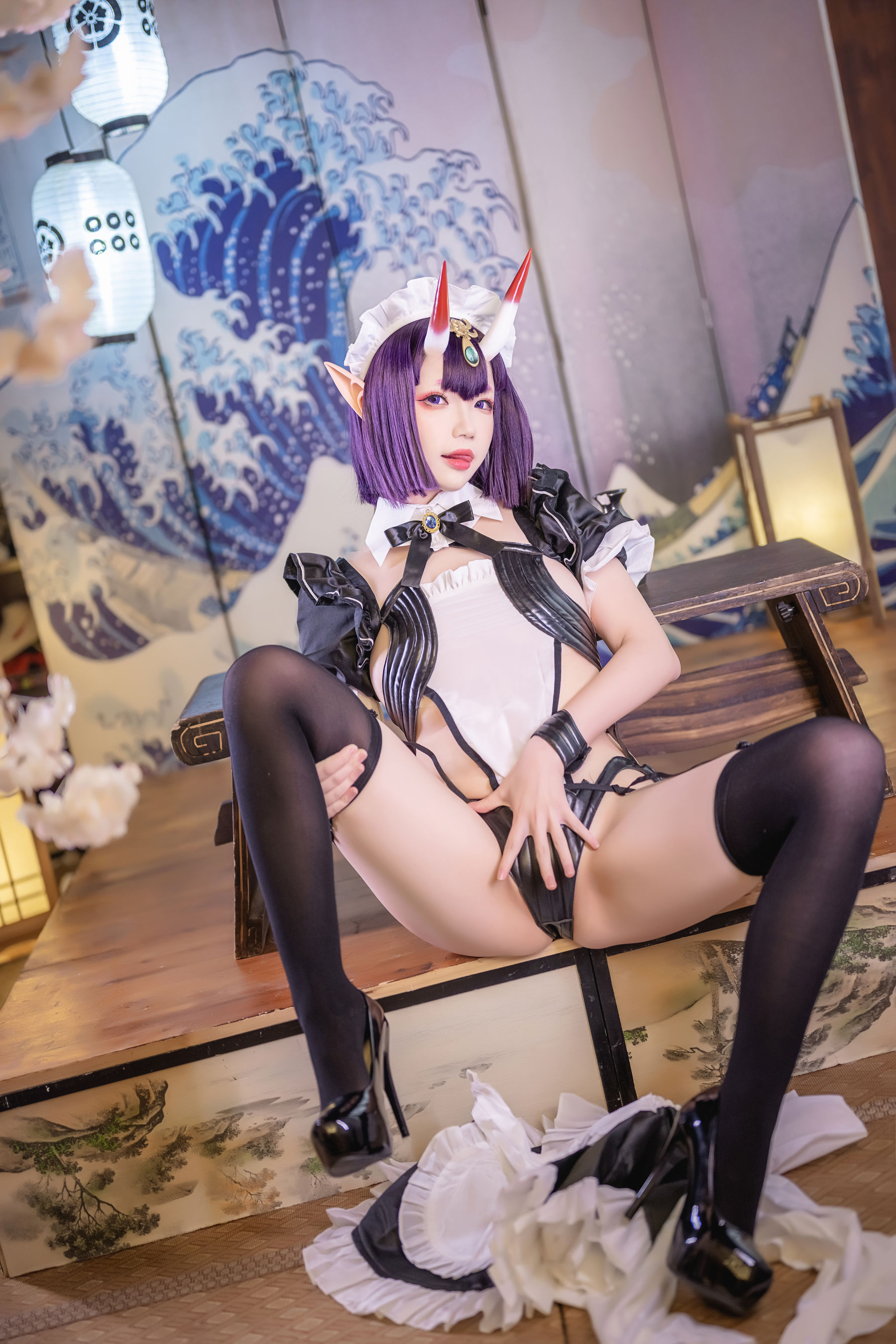Cos小姐姐雪琪 - 酒吞童子女仆-图22