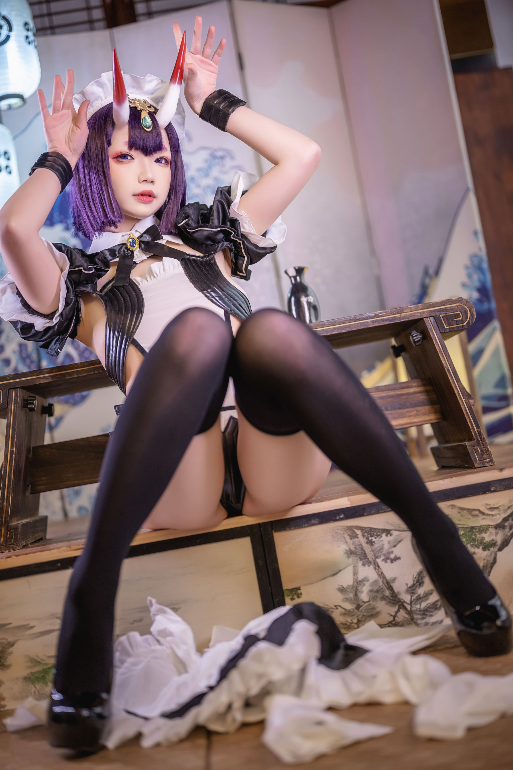 Cos小姐姐雪琪 - 酒吞童子女仆-图24