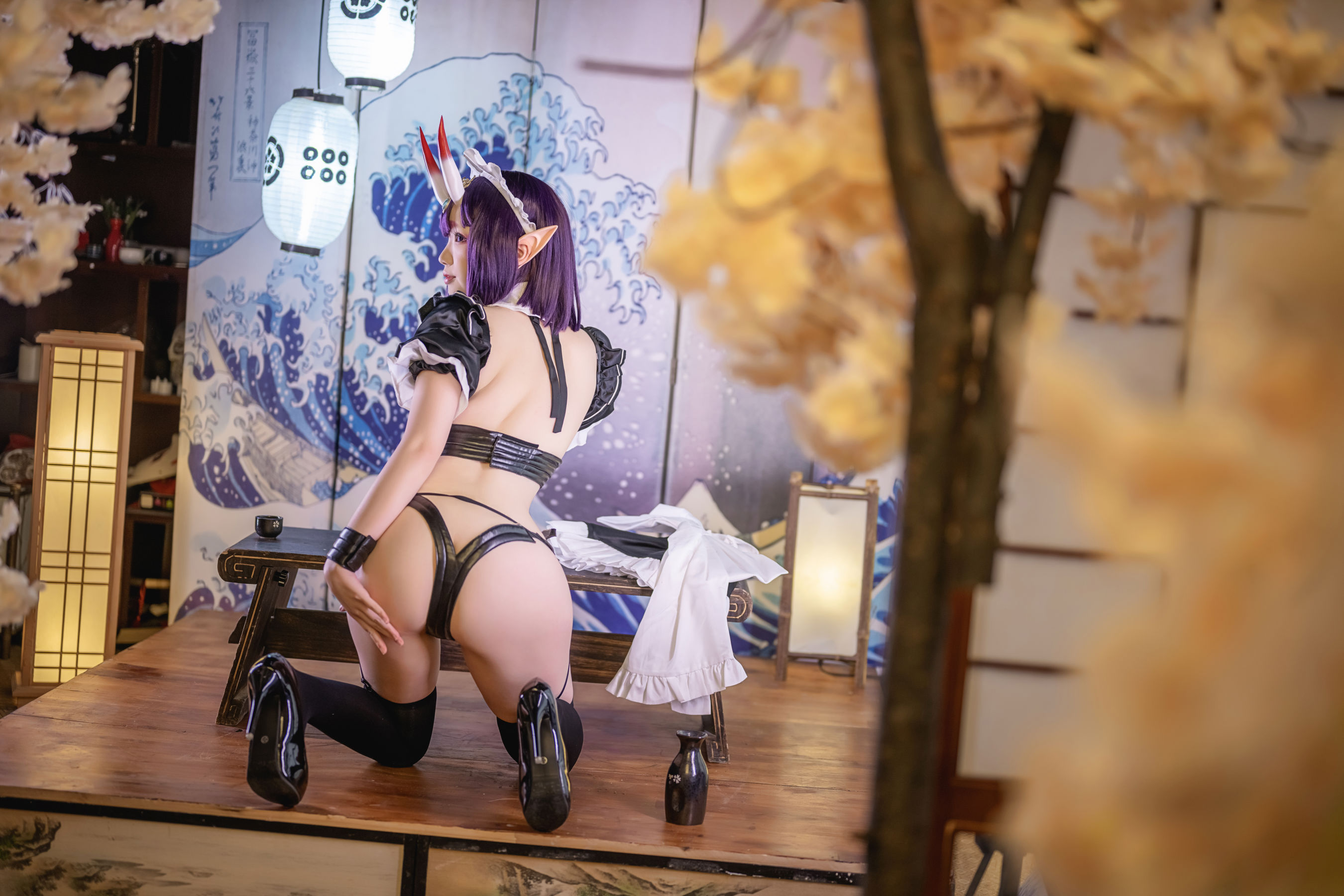 Cos小姐姐雪琪 - 酒吞童子女仆-图39