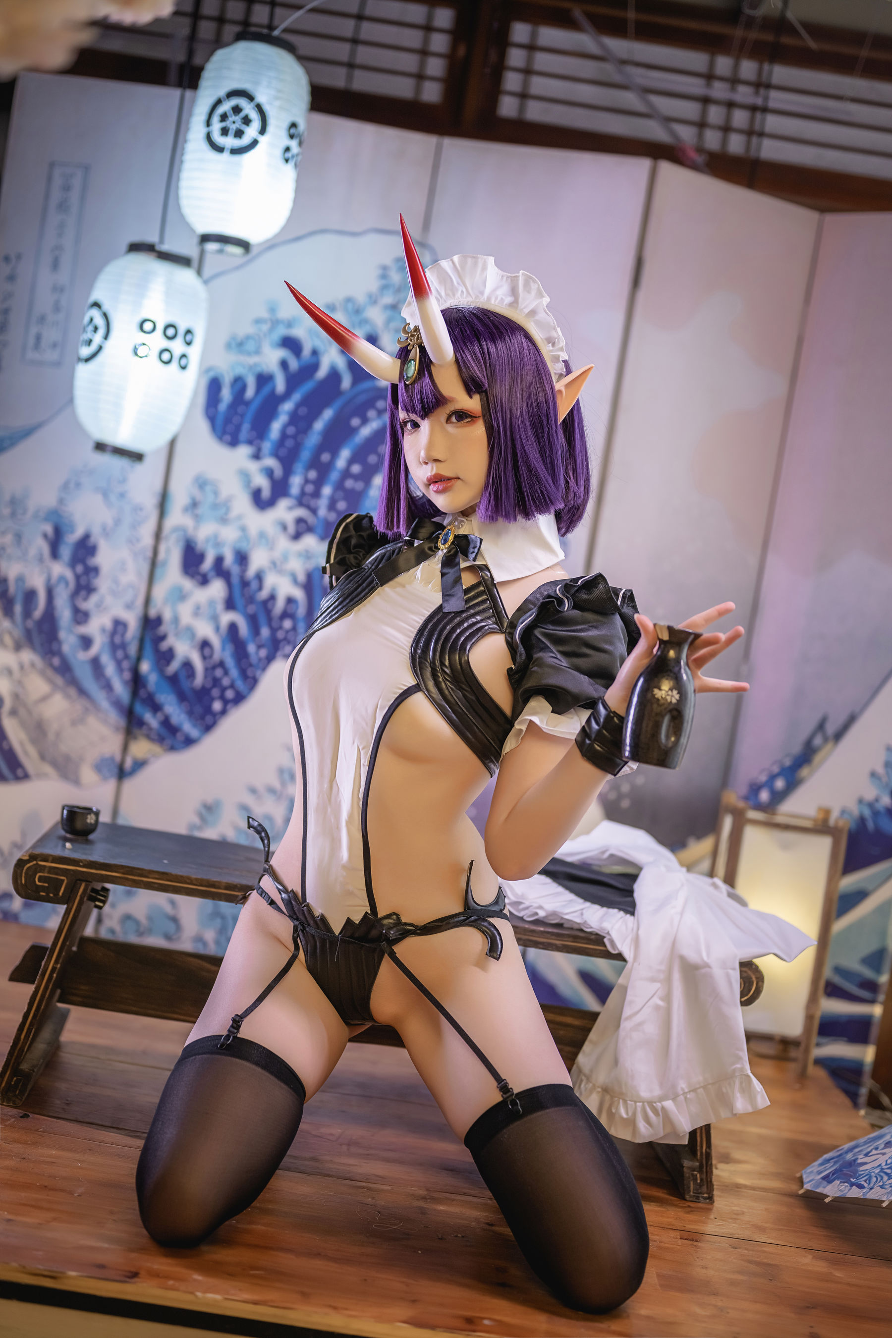 Cos小姐姐雪琪 - 酒吞童子女仆-图47
