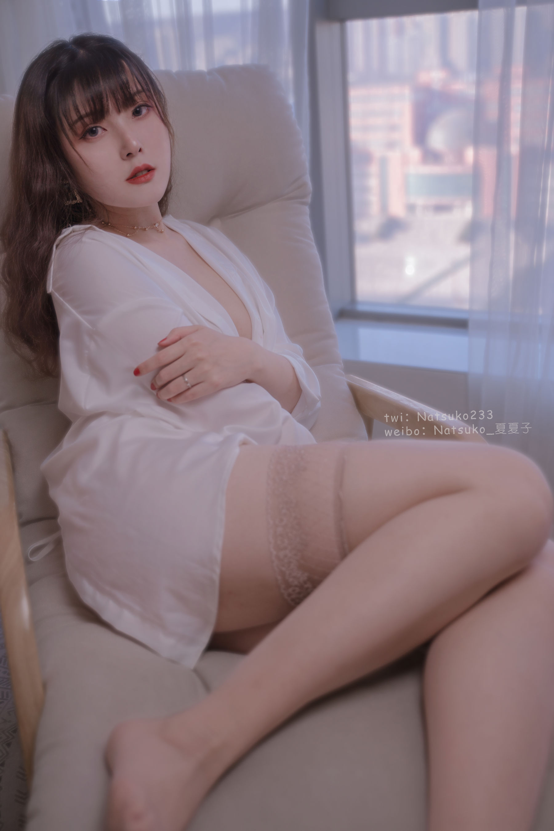 Natsuko夏夏子 - 男友衬衫-图29