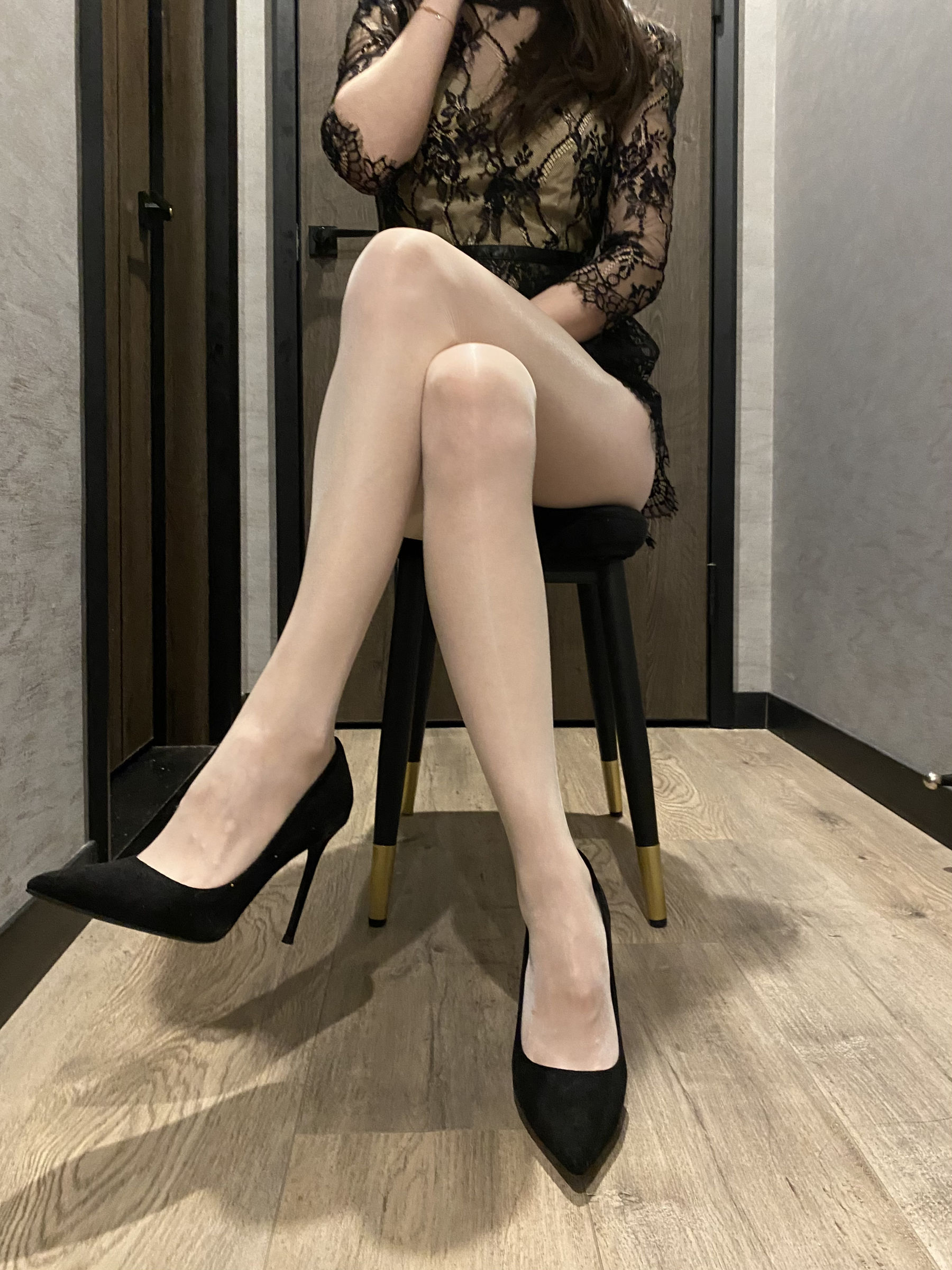 丝足博主麋鹿_Monroe 2020.02.20 蕾丝内内-图10