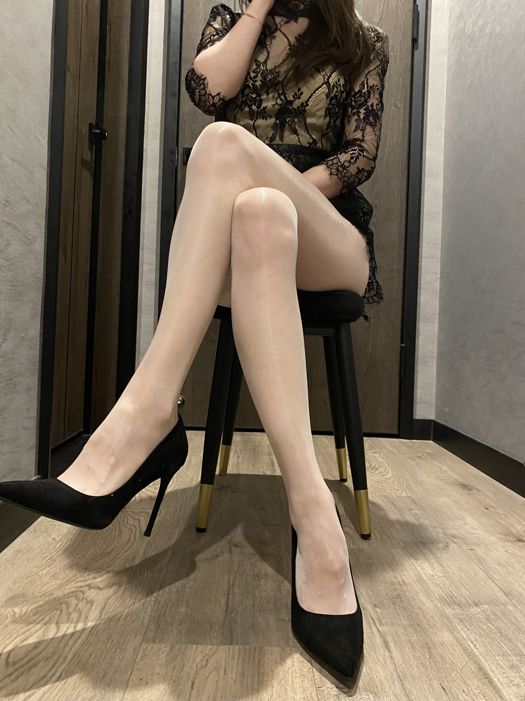 丝足博主麋鹿_Monroe 2020.02.20 蕾丝内内-图11