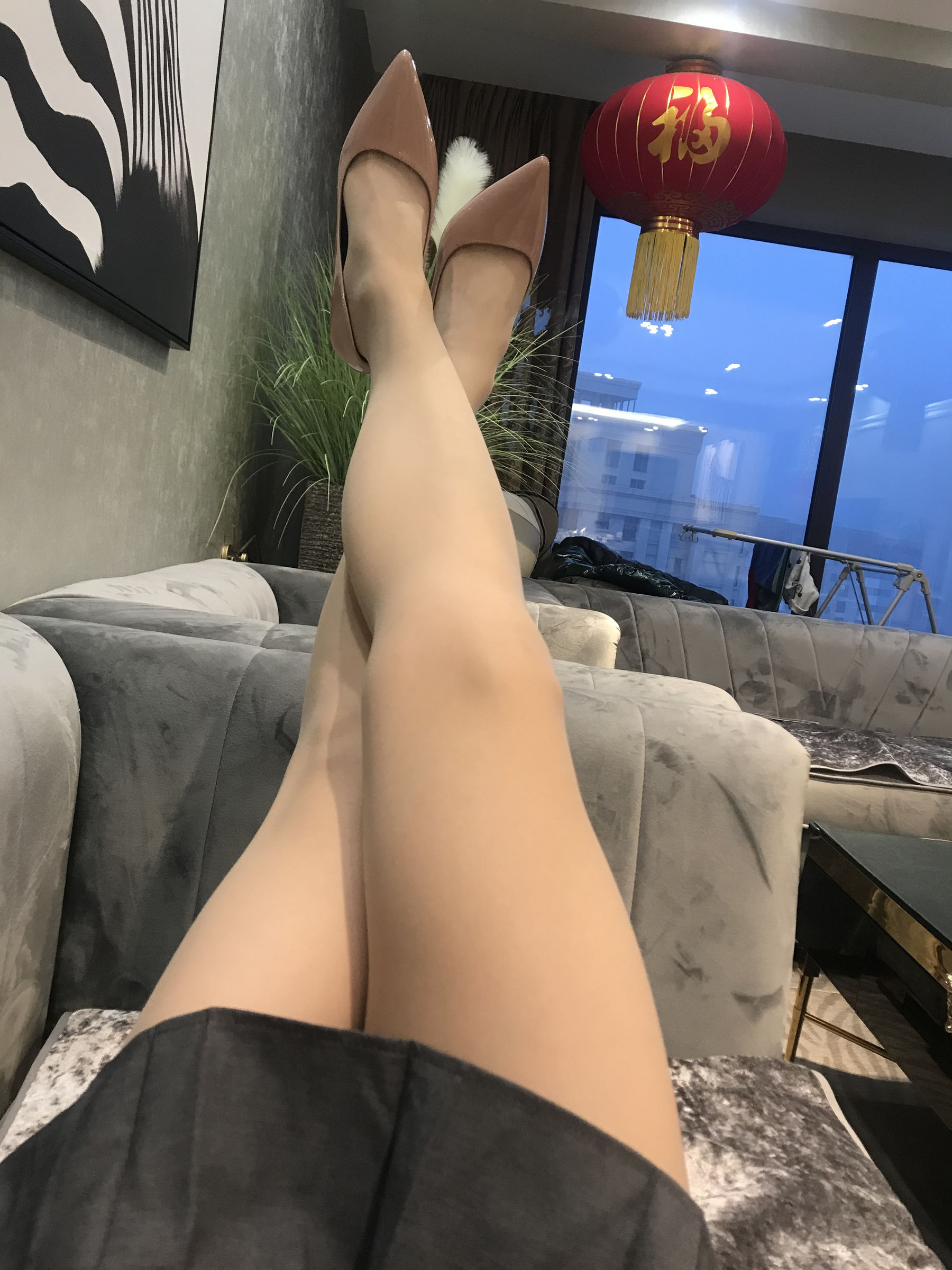 丝足博主麋鹿_Monroe 2020.03.06 居家丝秀-图4