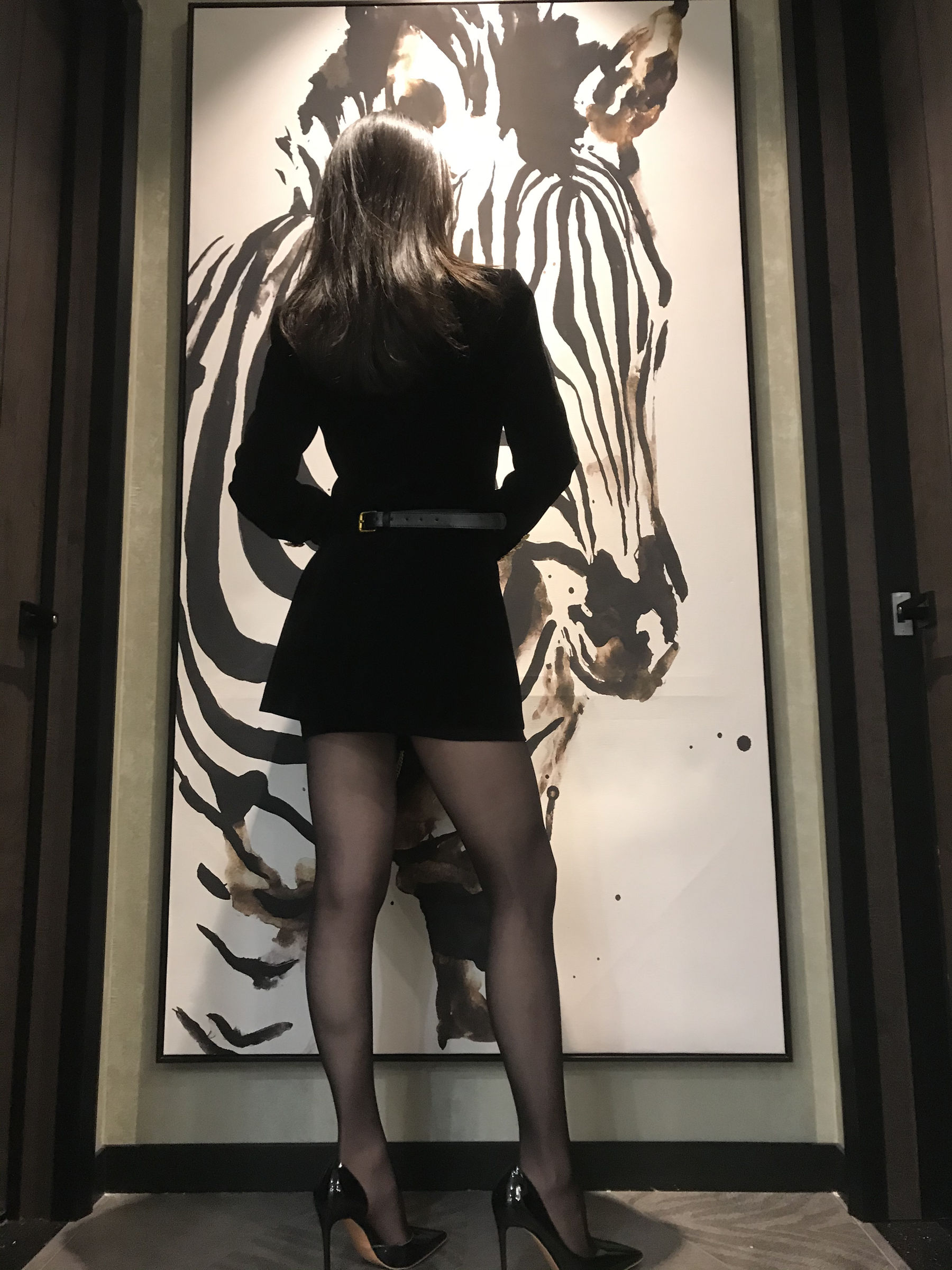 丝足博主麋鹿_Monroe 2020.03.15 会所黑丝-图0