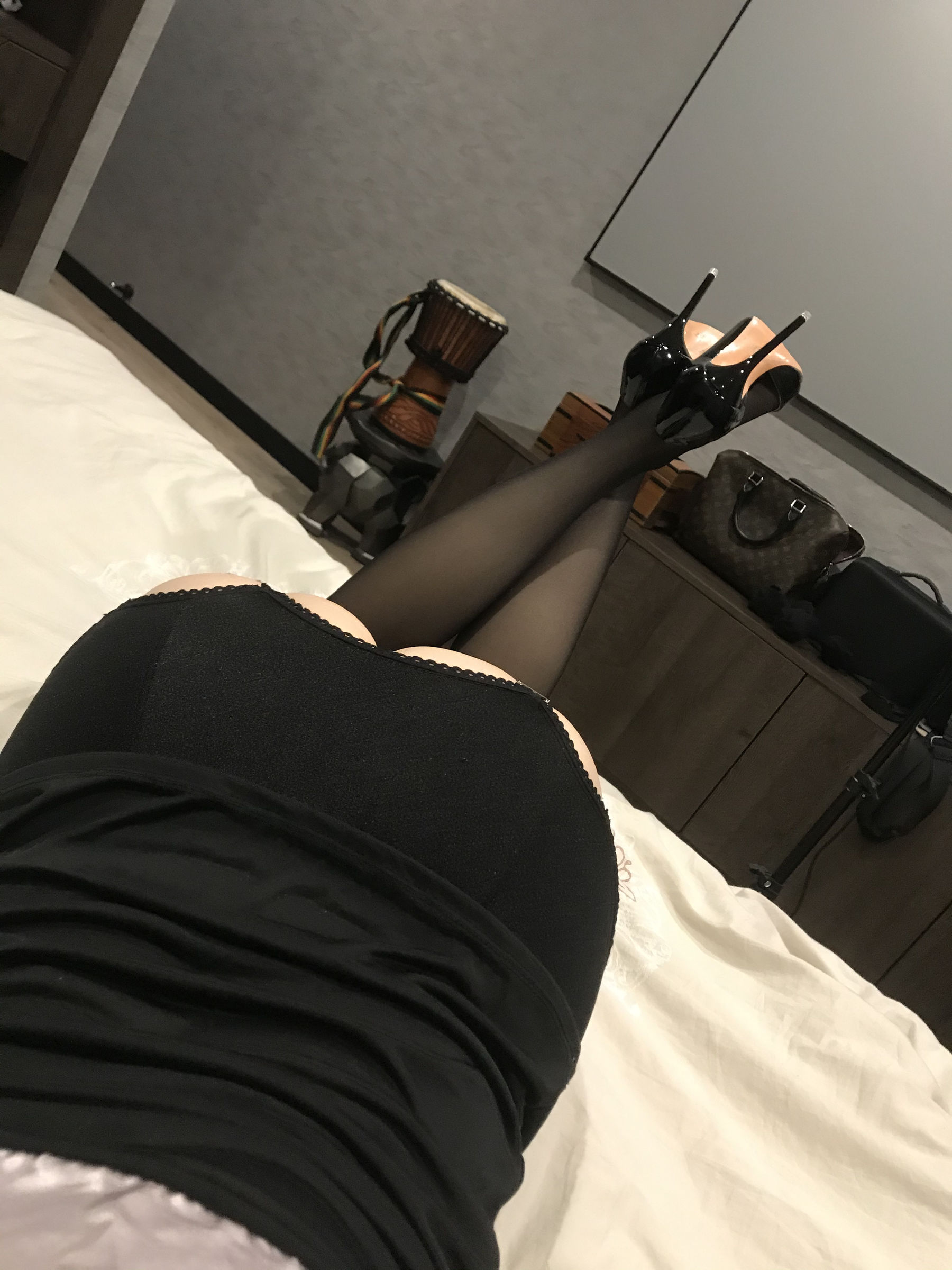 丝足博主麋鹿_Monroe 2020.03.15 睡袍黑丝-图13