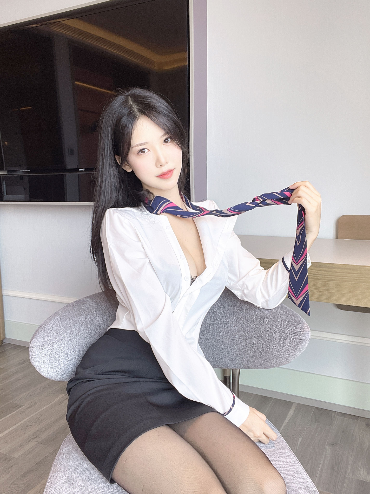 抖娘-利世图集 - 绳缚空姐-图12