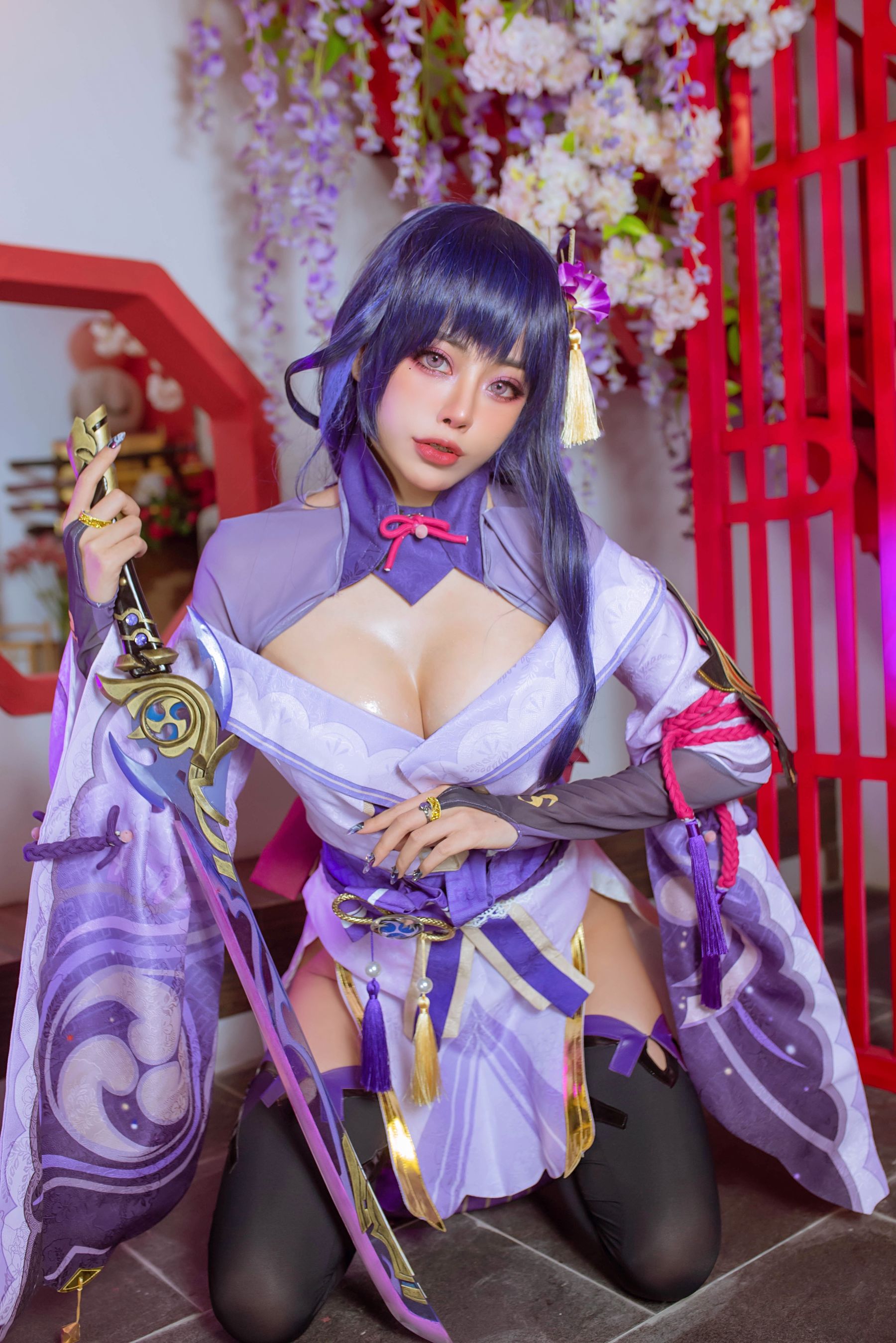 日本性感萝莉Byoru - Raiden Shogun-图15