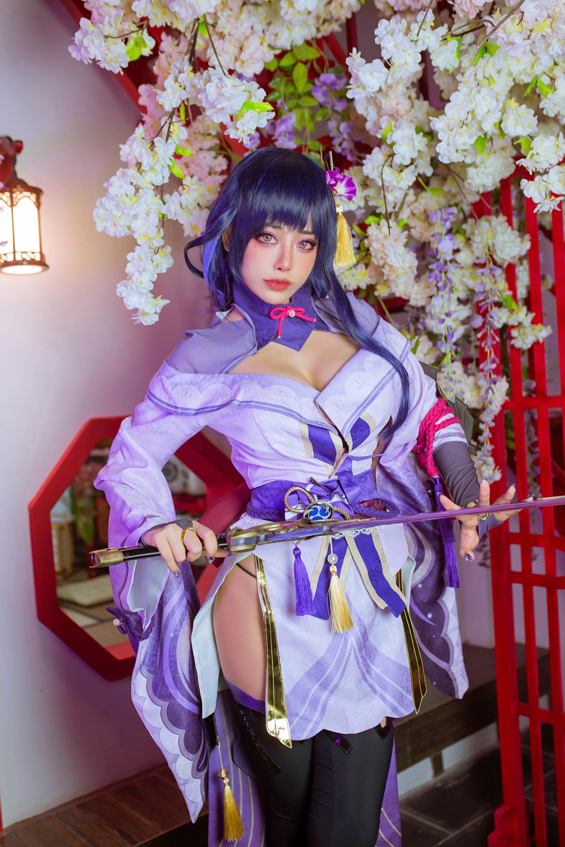日本性感萝莉Byoru - Raiden Shogun-图1