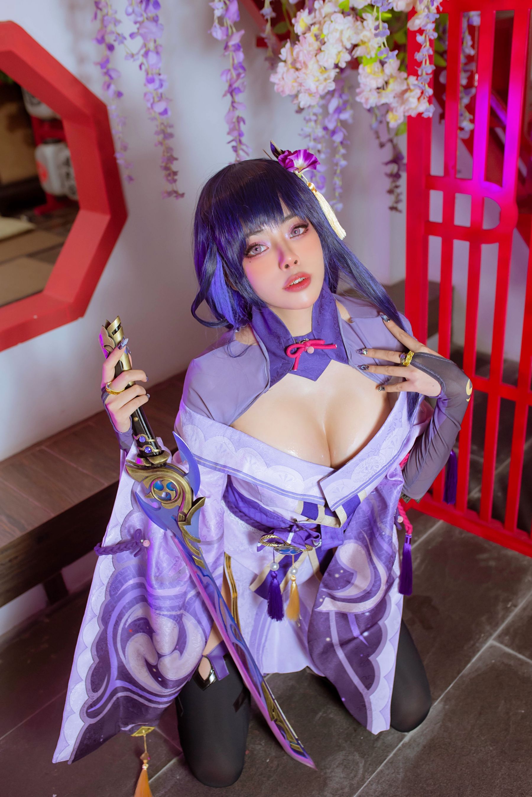 日本性感萝莉Byoru - Raiden Shogun-图2