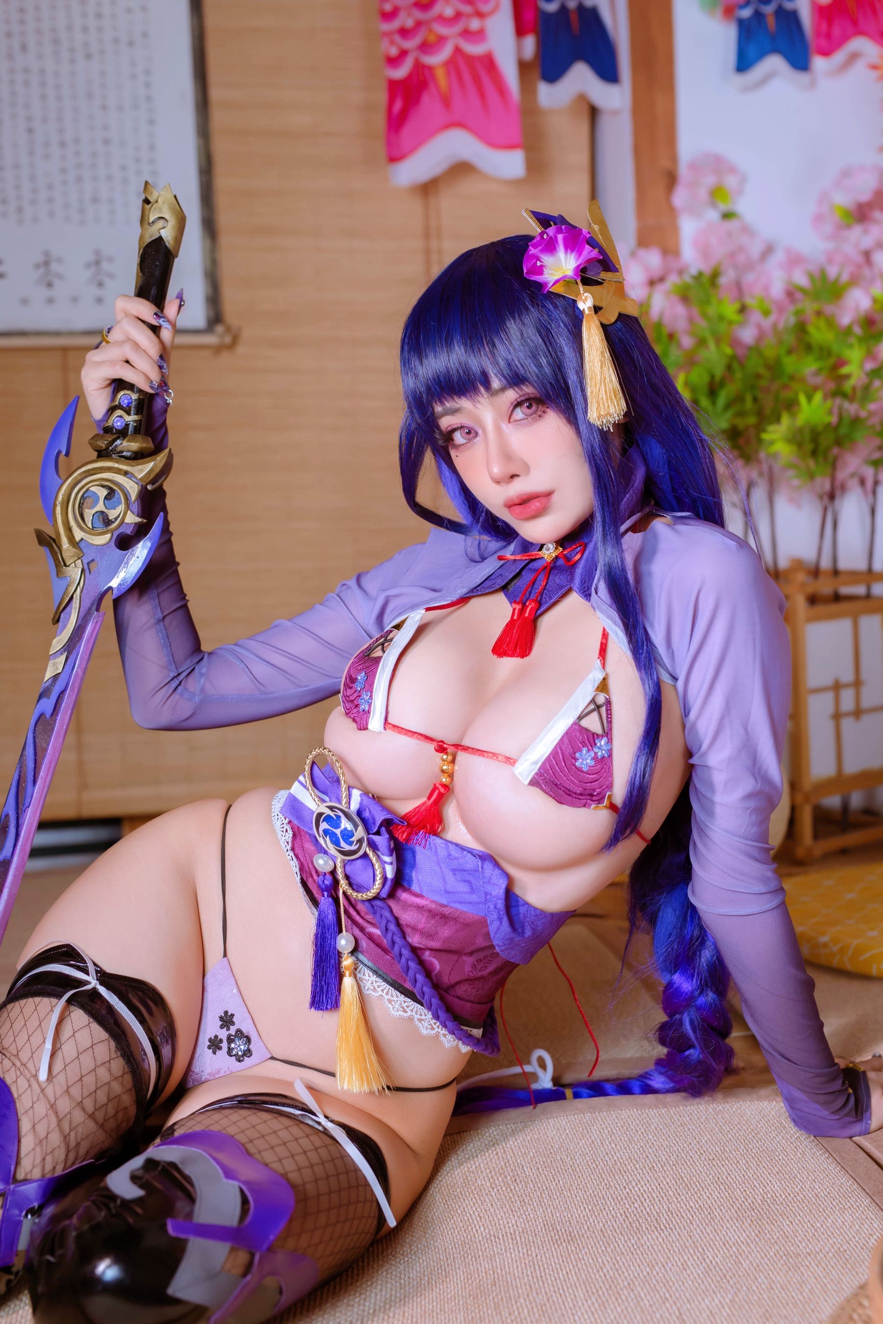 日本性感萝莉Byoru - Raiden Shogun-图37