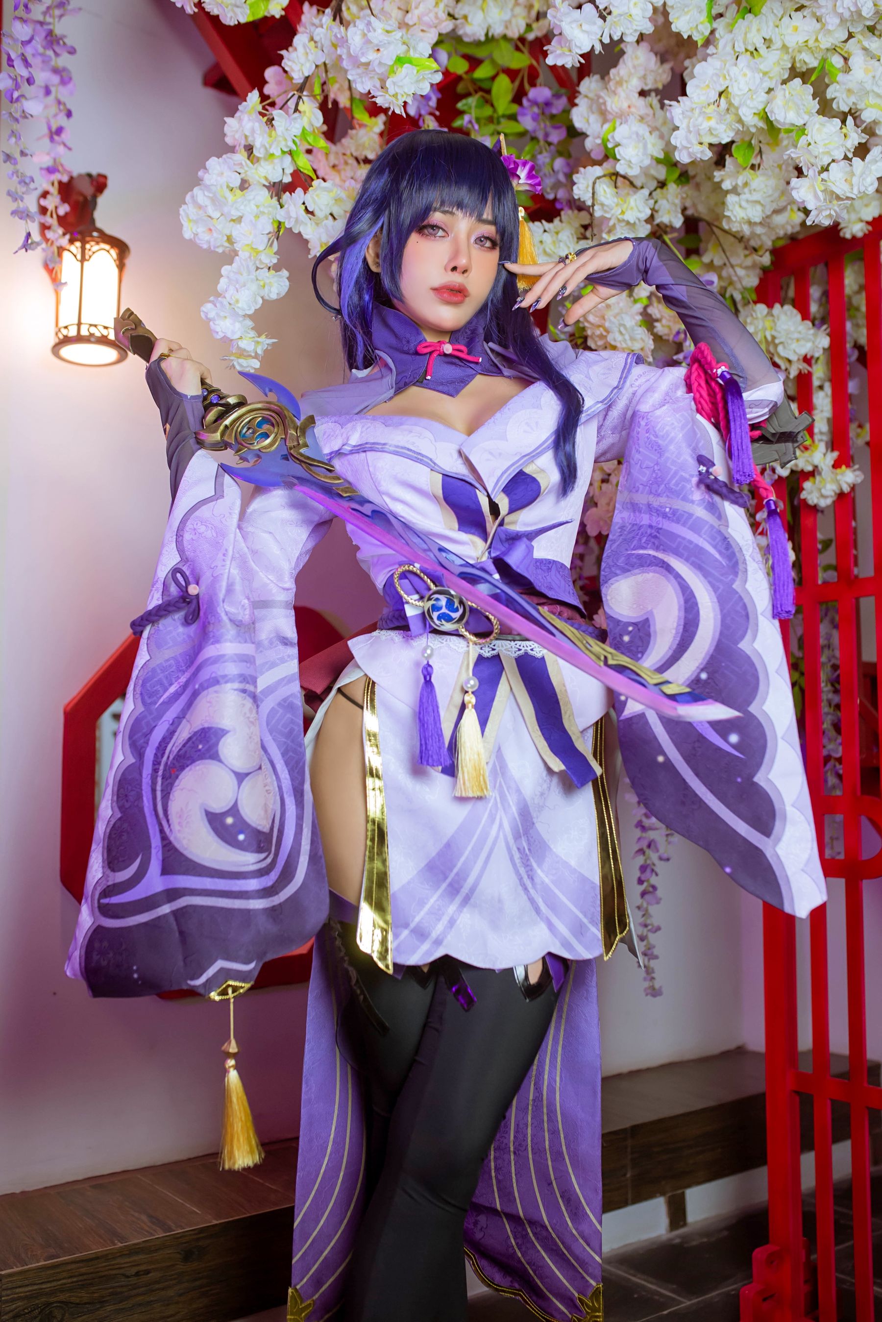 日本性感萝莉Byoru - Raiden Shogun-图3