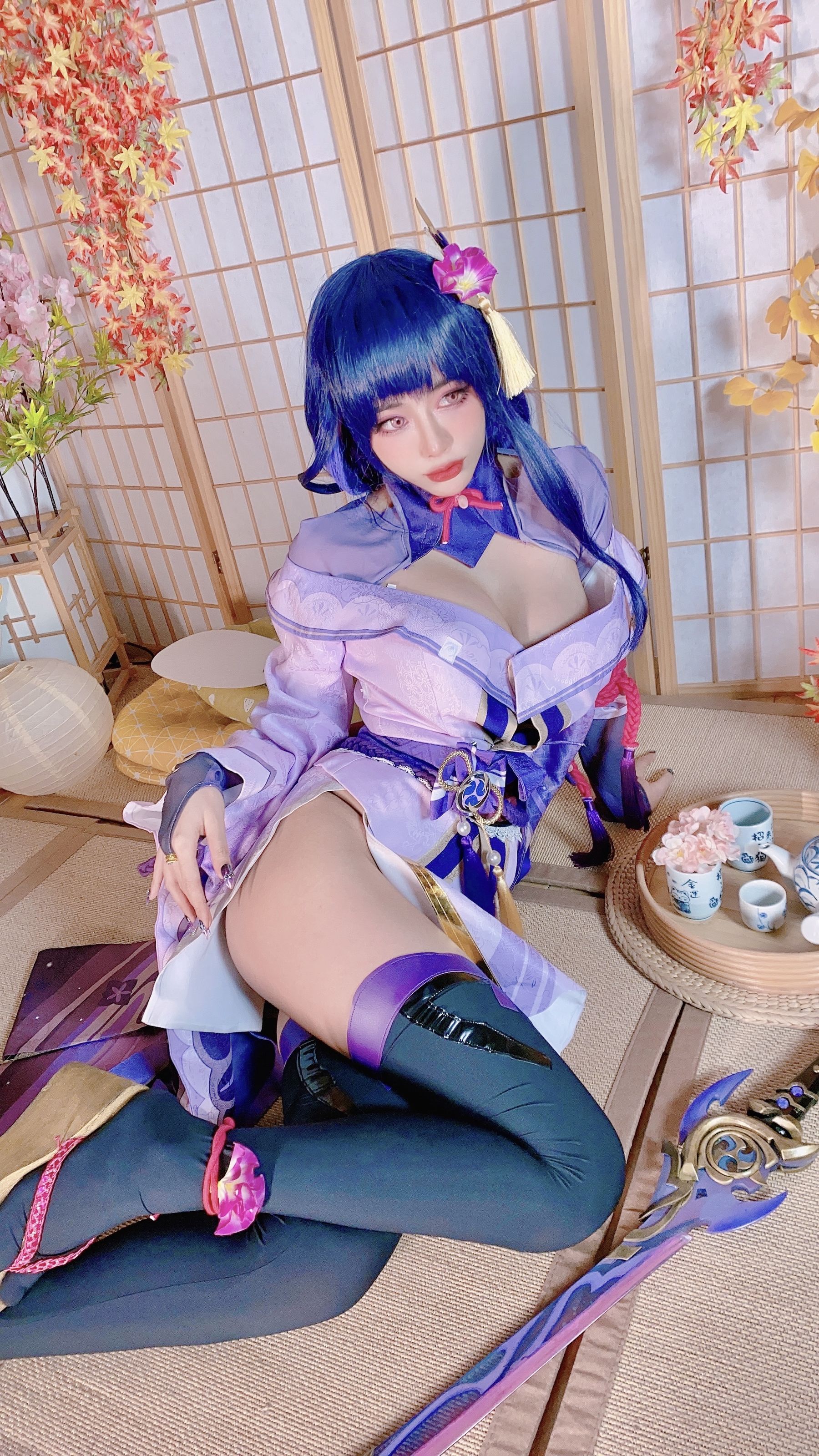 日本性感萝莉Byoru - Raiden Shogun-图50