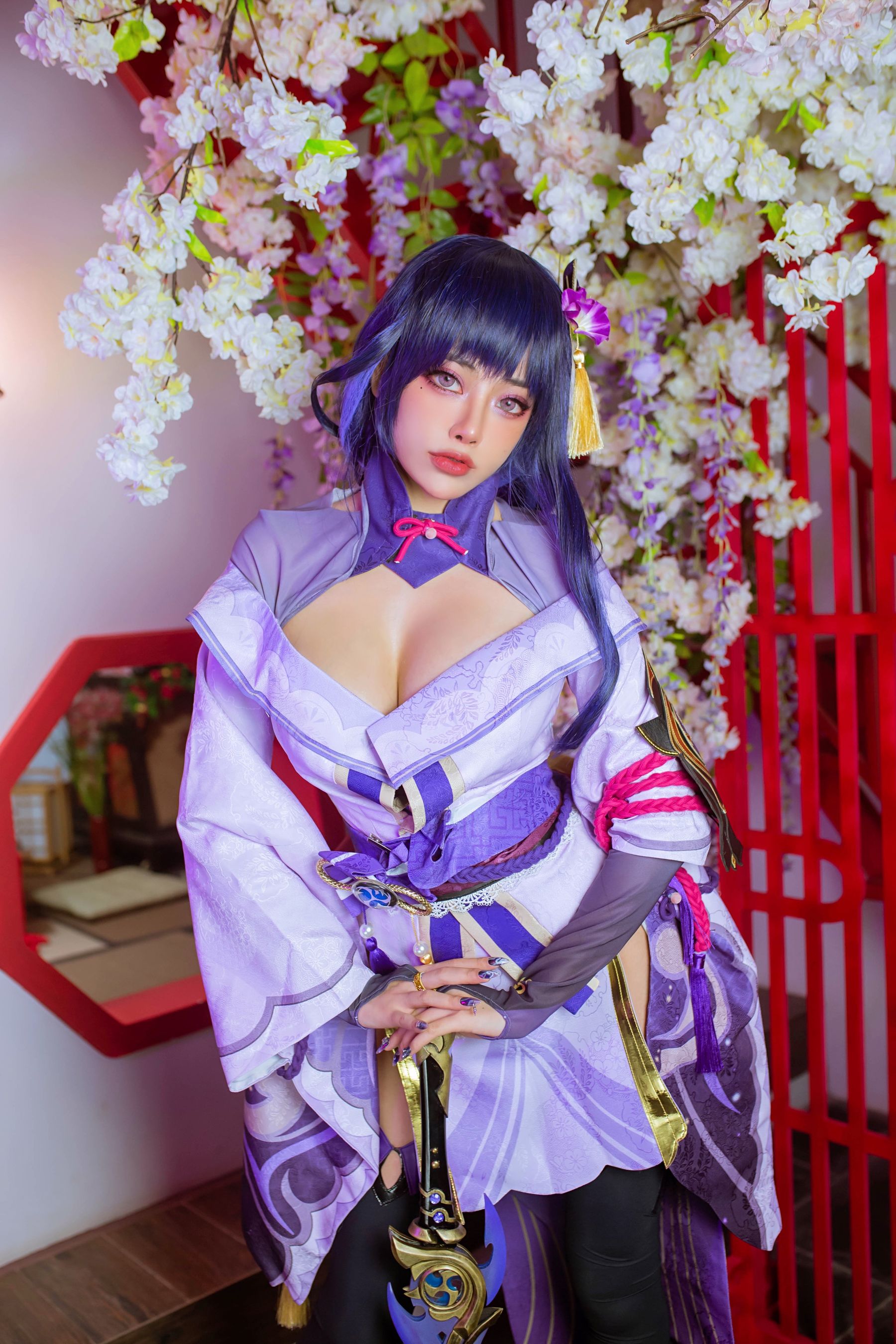 日本性感萝莉Byoru - Raiden Shogun-图59