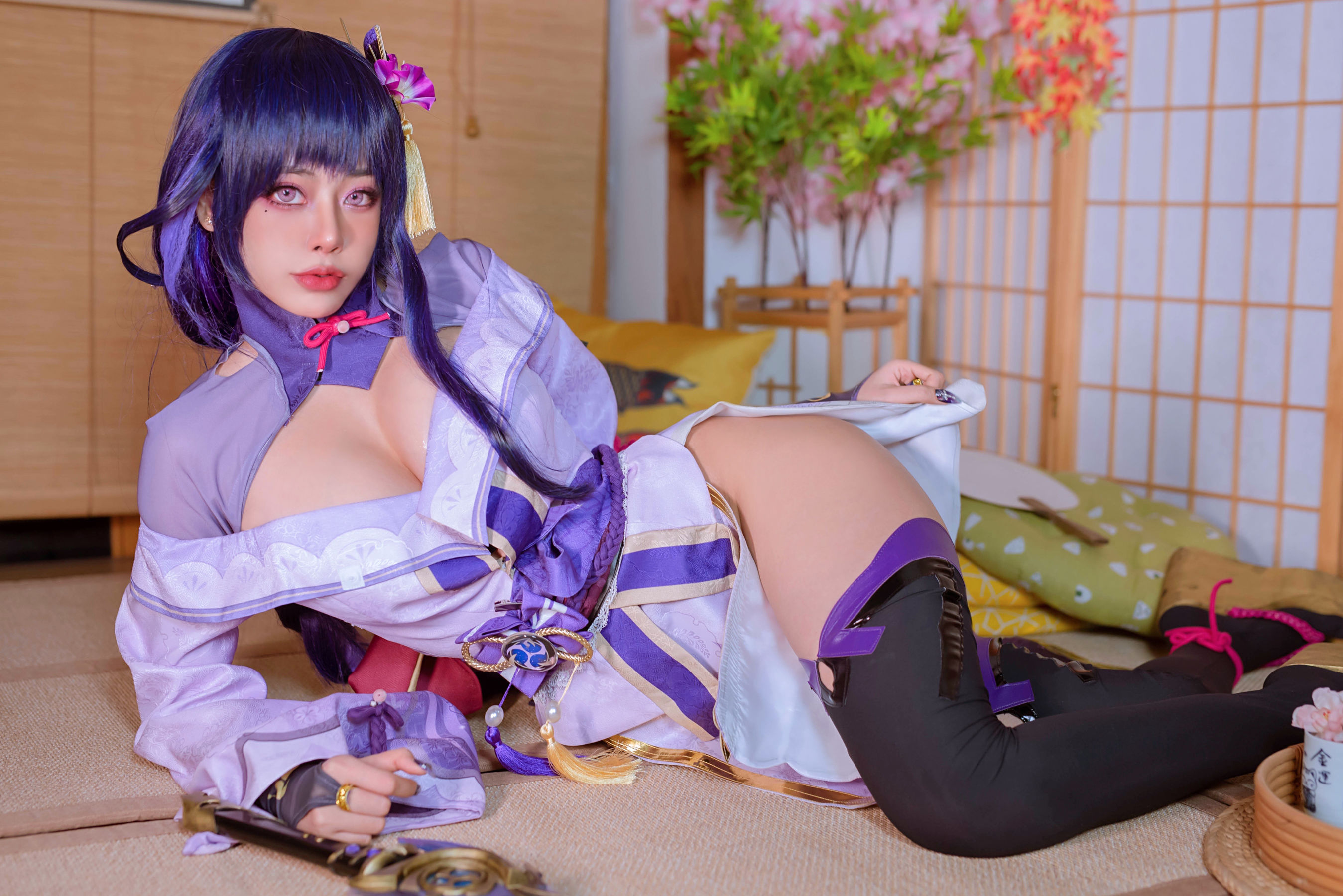 日本性感萝莉Byoru - Raiden Shogun-图61