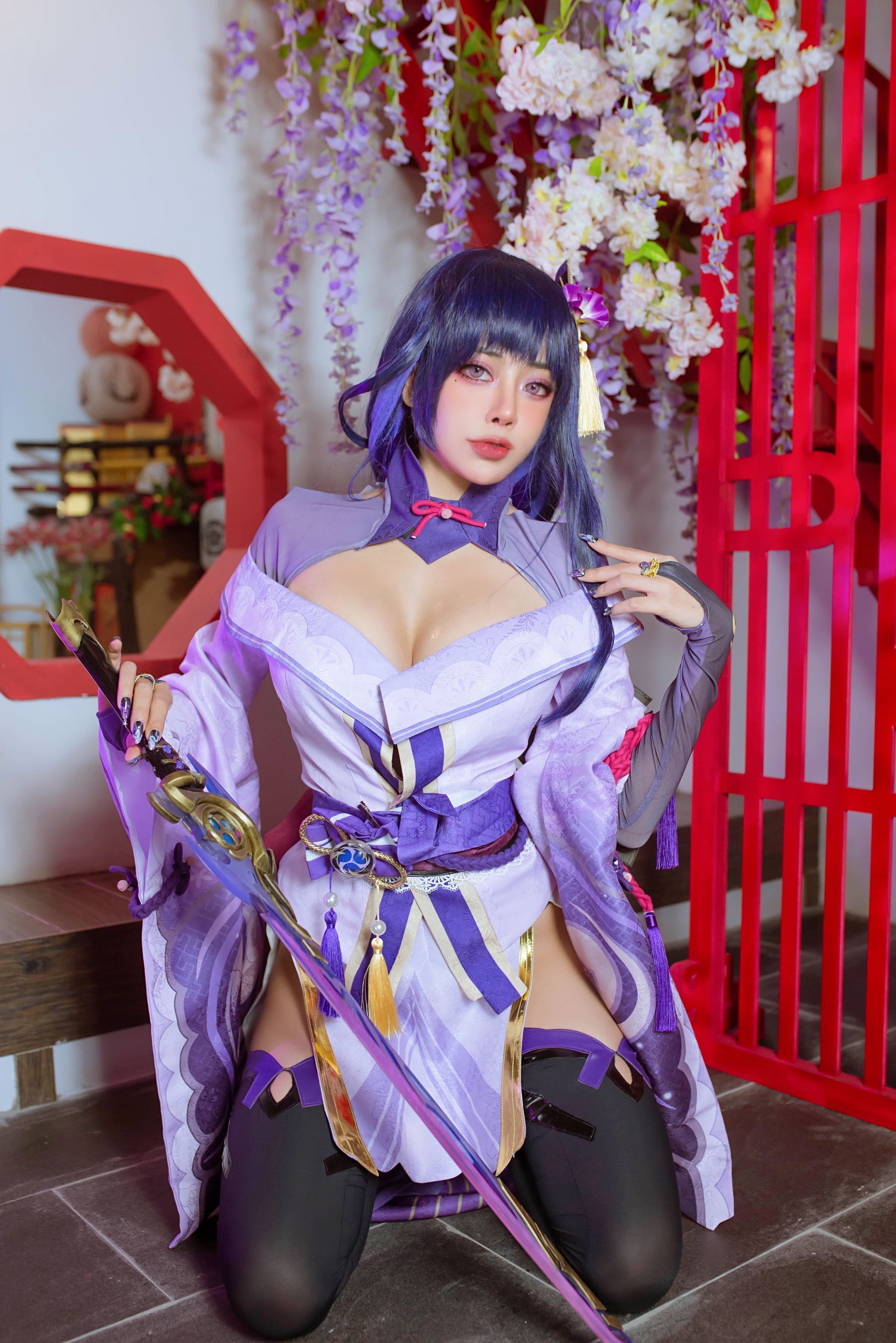 日本性感萝莉Byoru - Raiden Shogun-图62