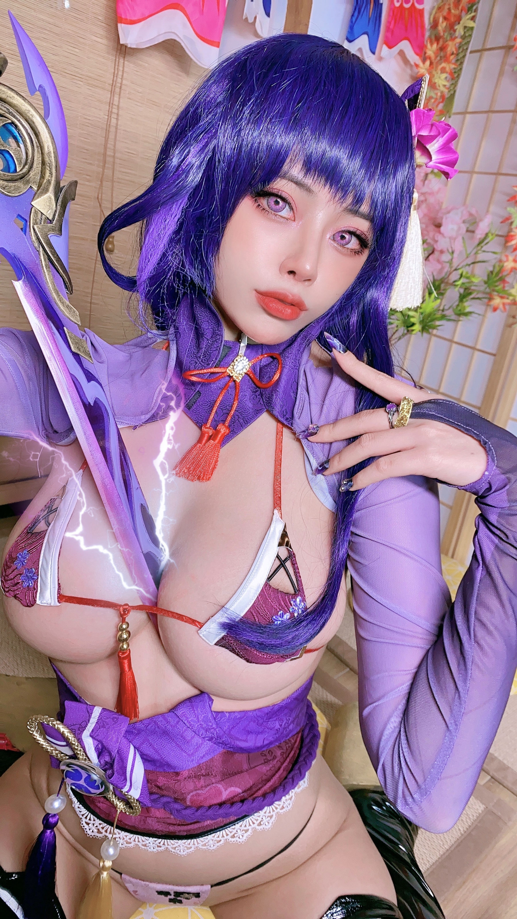 日本性感萝莉Byoru - Raiden Shogun-图71