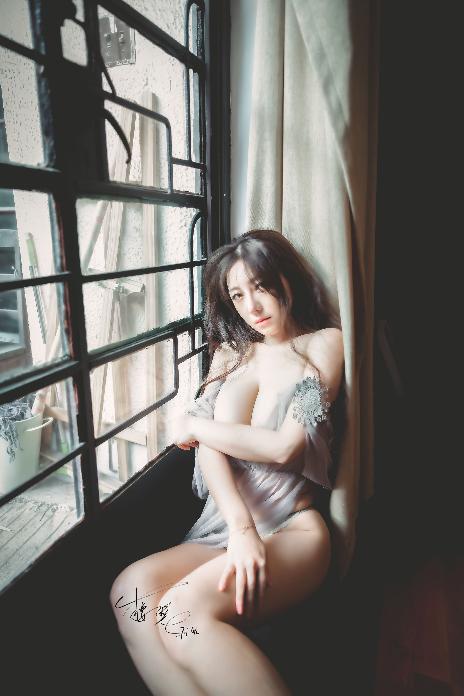 网络红人樱晚gigi - 薄纱-图11