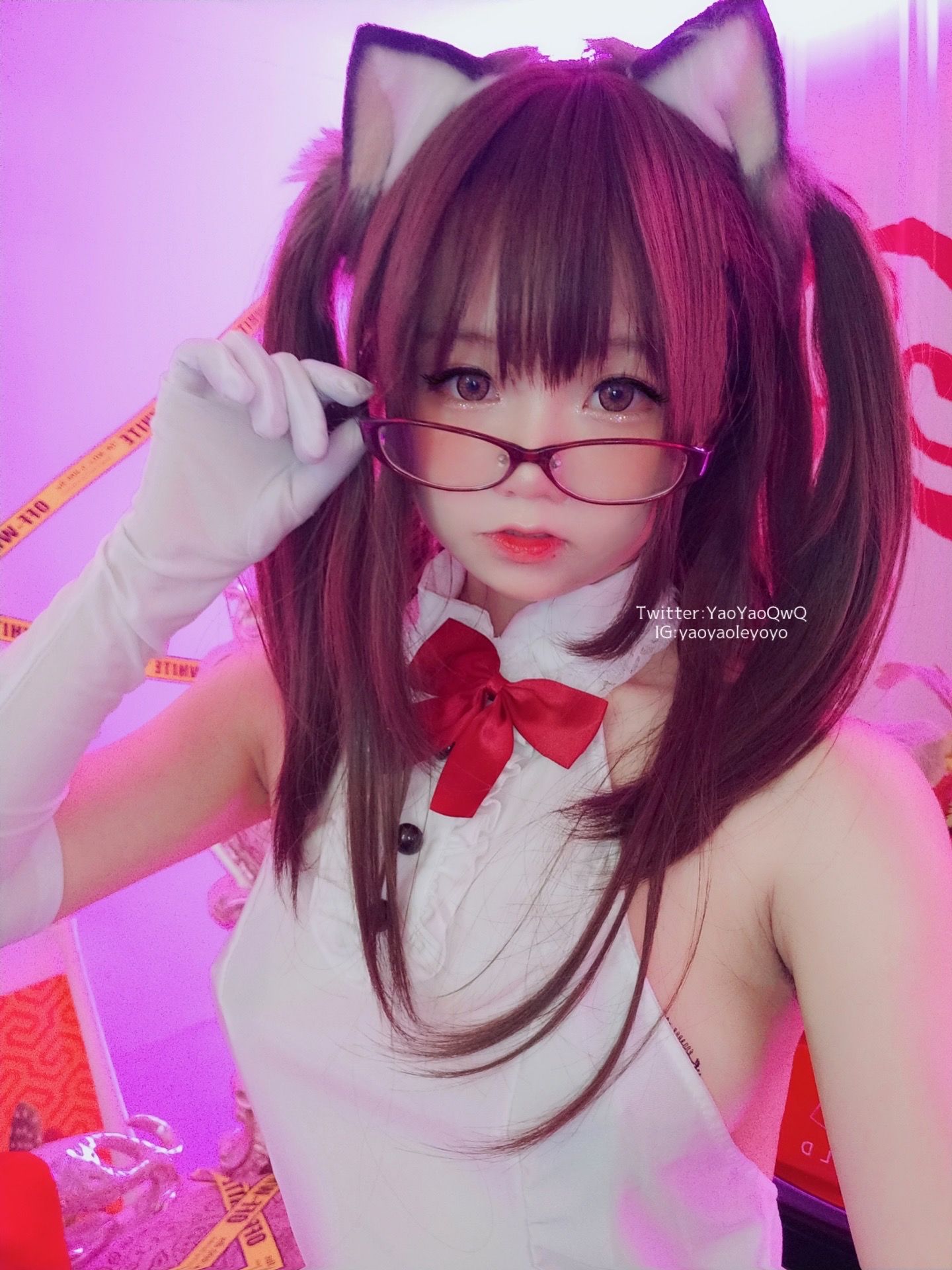 萌妹子Coser摇摇乐yoyo - 黑色紧身衣-图69