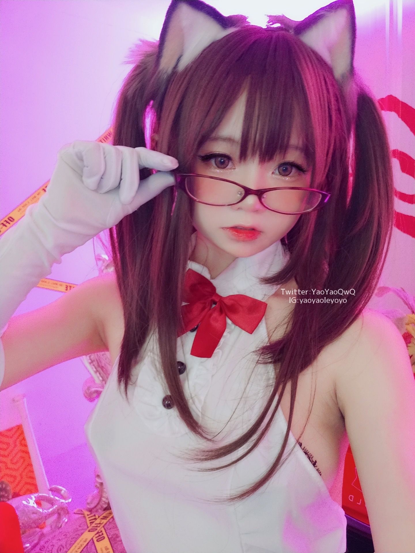 萌妹子Coser摇摇乐yoyo - 黑色紧身衣-图75