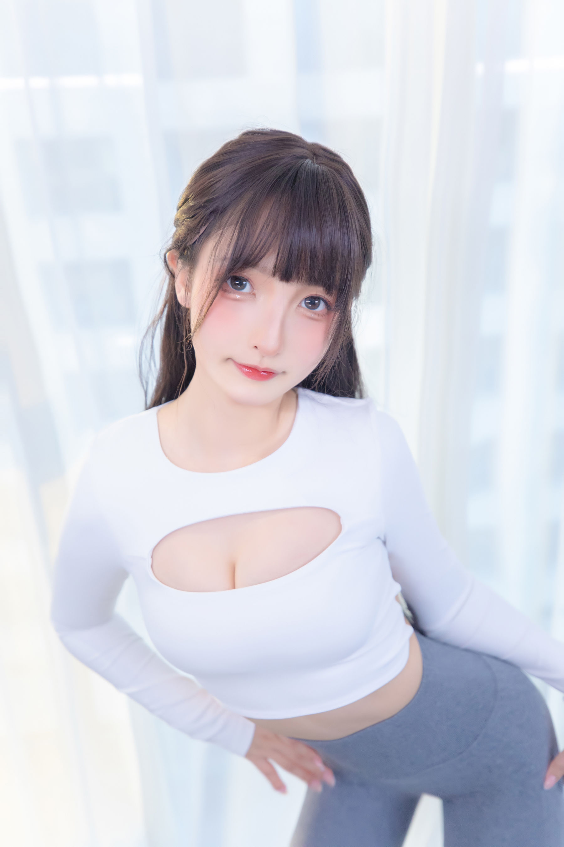 萝莉神楽板真冬 瑜伽少女-图16