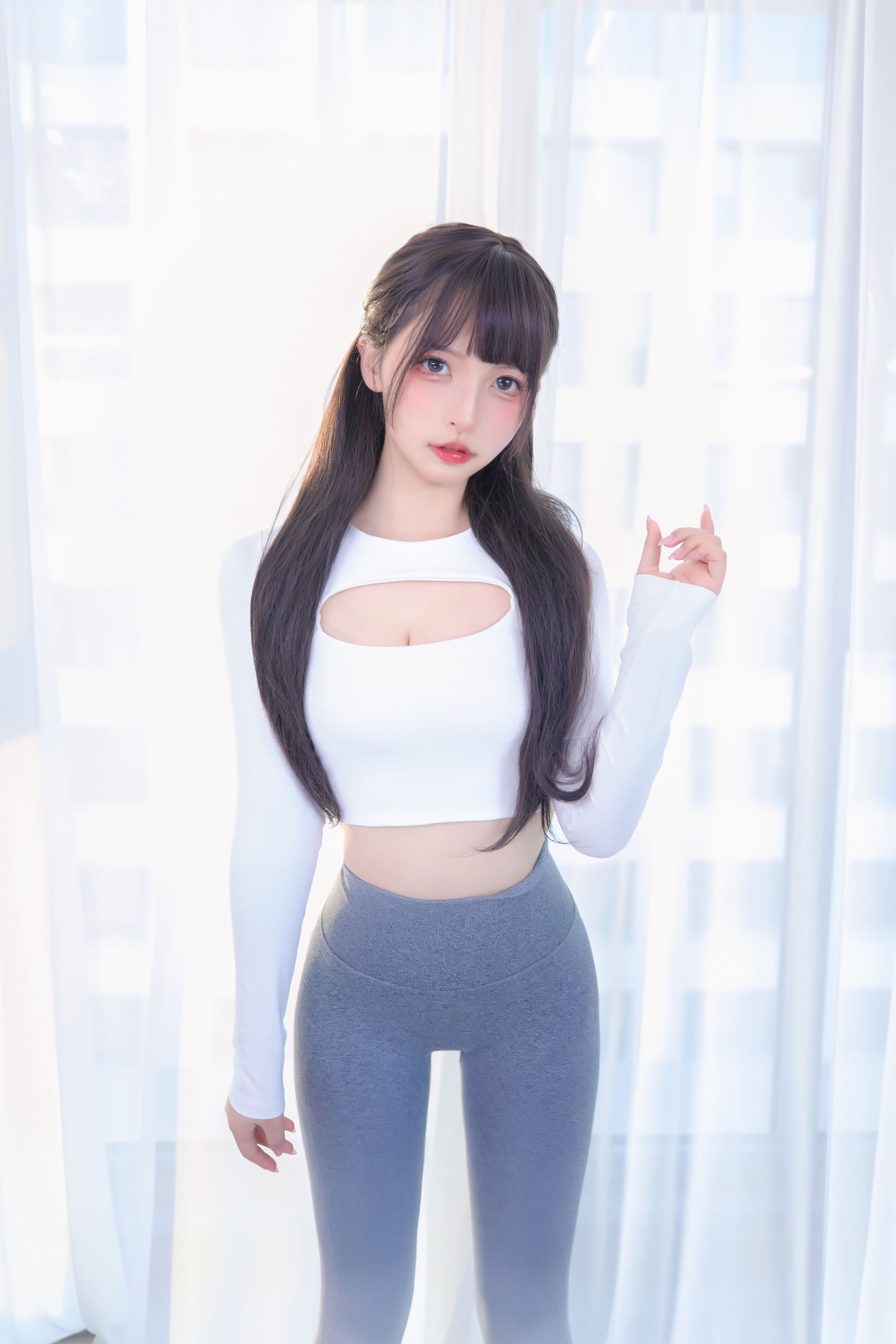 萝莉神楽板真冬 瑜伽少女-图1
