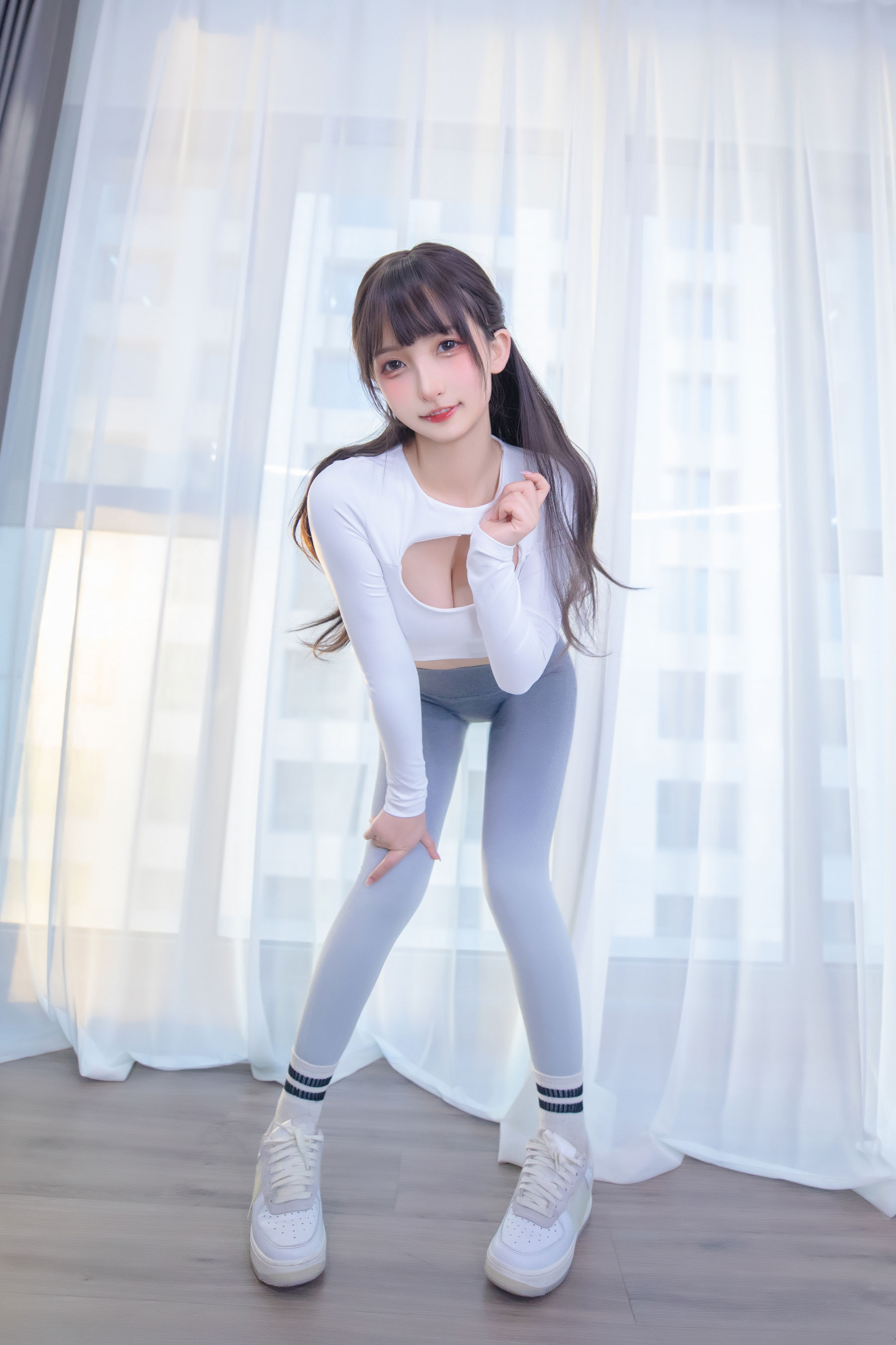 萝莉神楽板真冬 瑜伽少女-图19