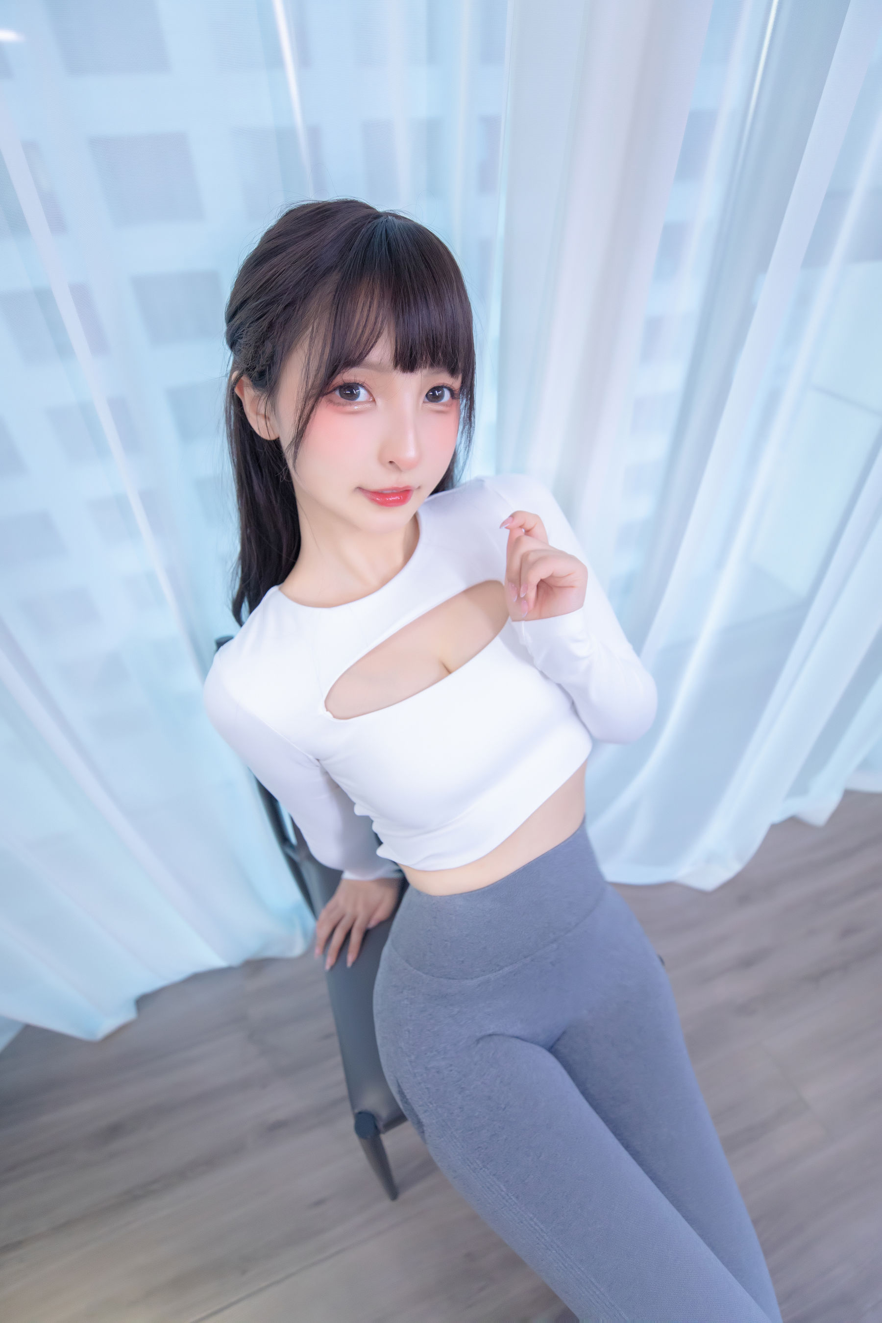 萝莉神楽板真冬 瑜伽少女-图34