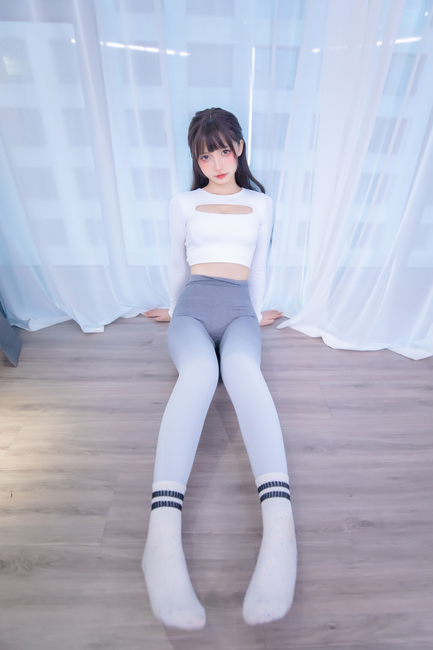 萝莉神楽板真冬 瑜伽少女-图54
