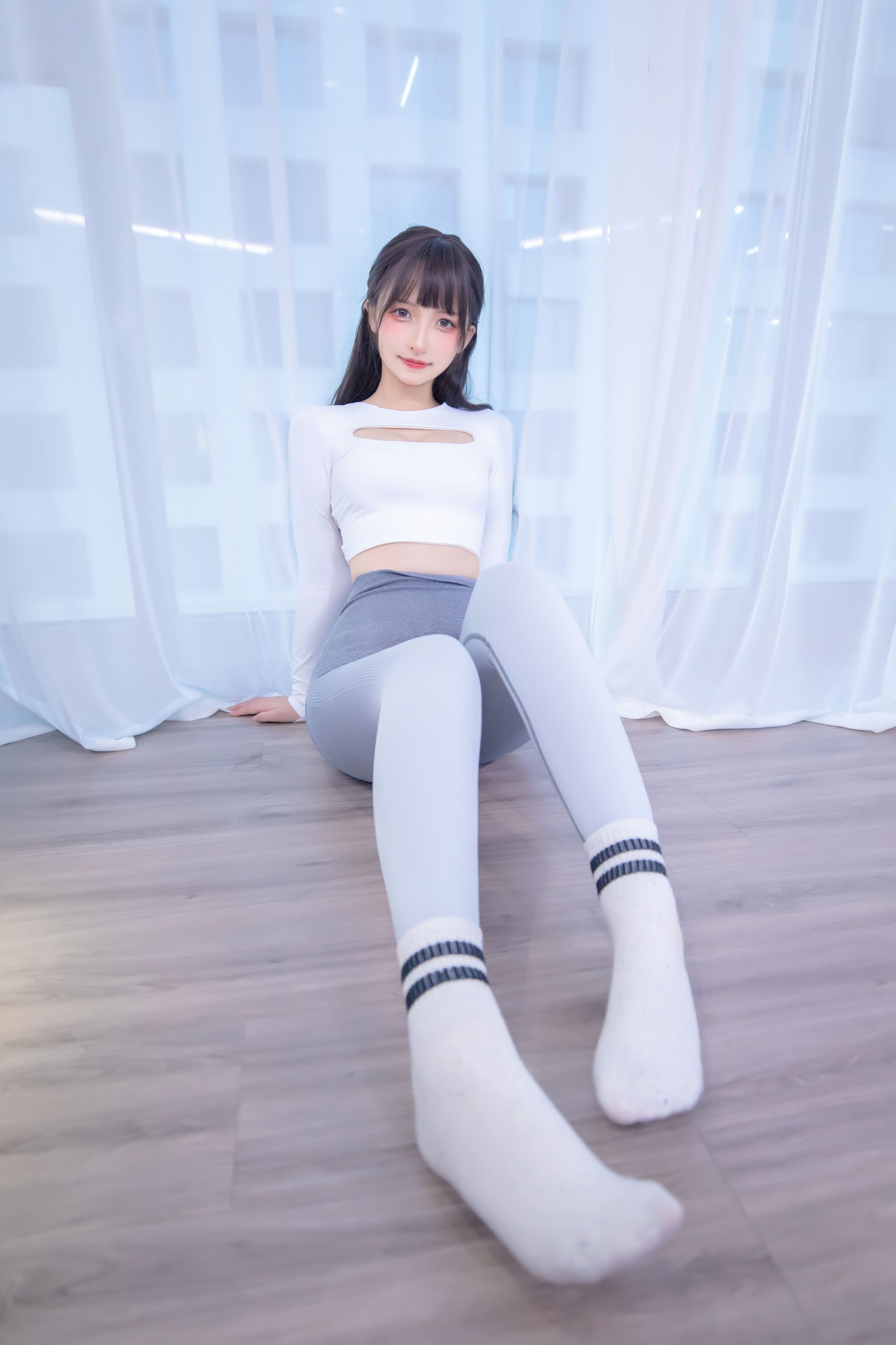 萝莉神楽板真冬 瑜伽少女-图55