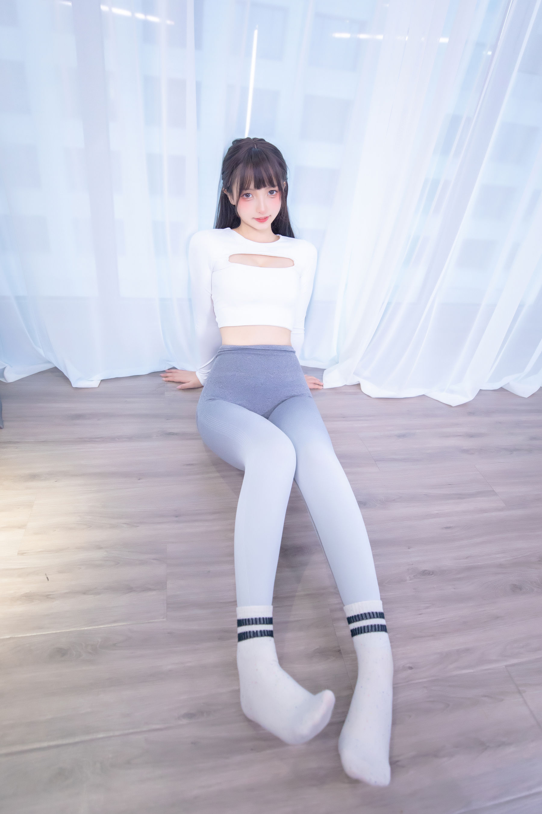 萝莉神楽板真冬 瑜伽少女-图61