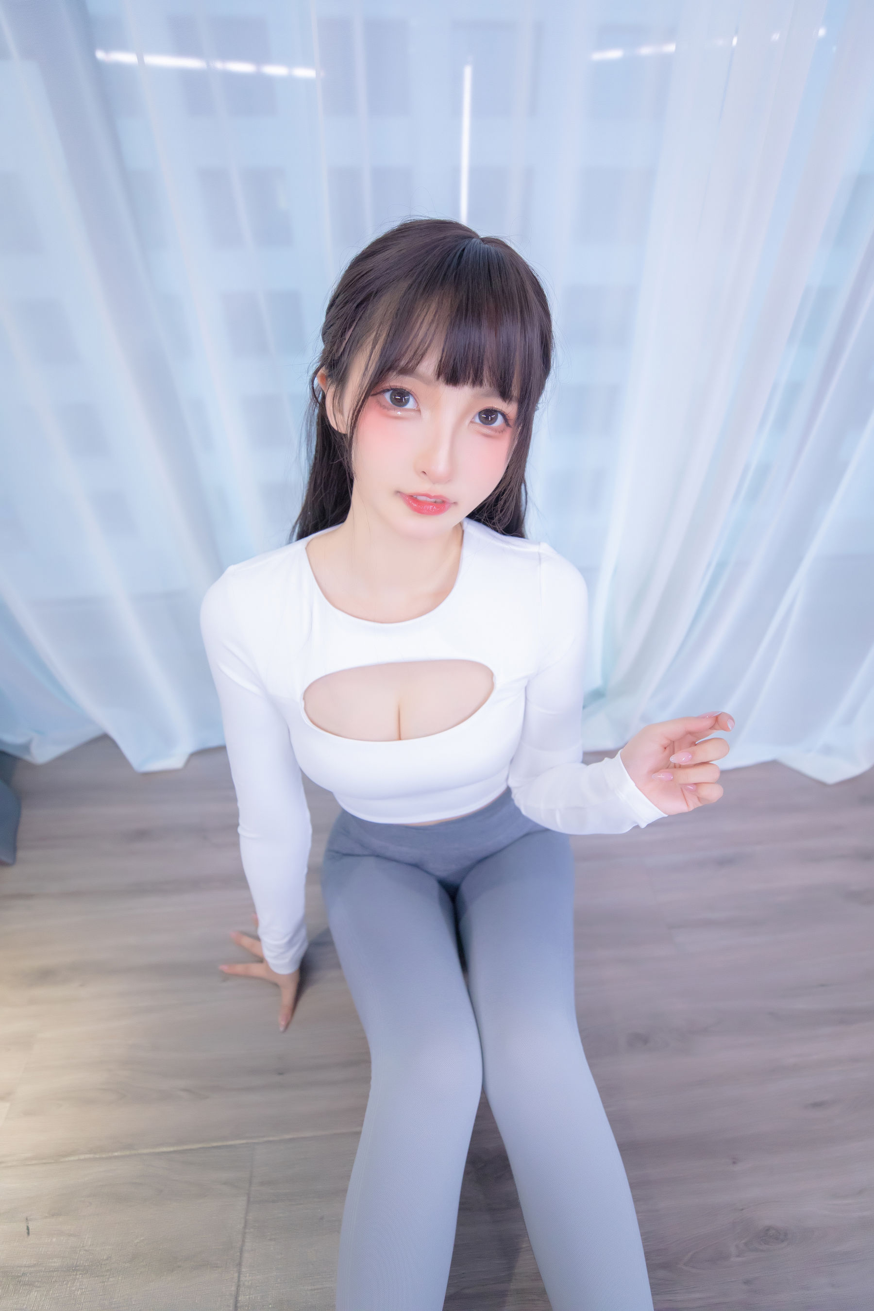 萝莉神楽板真冬 瑜伽少女-图62