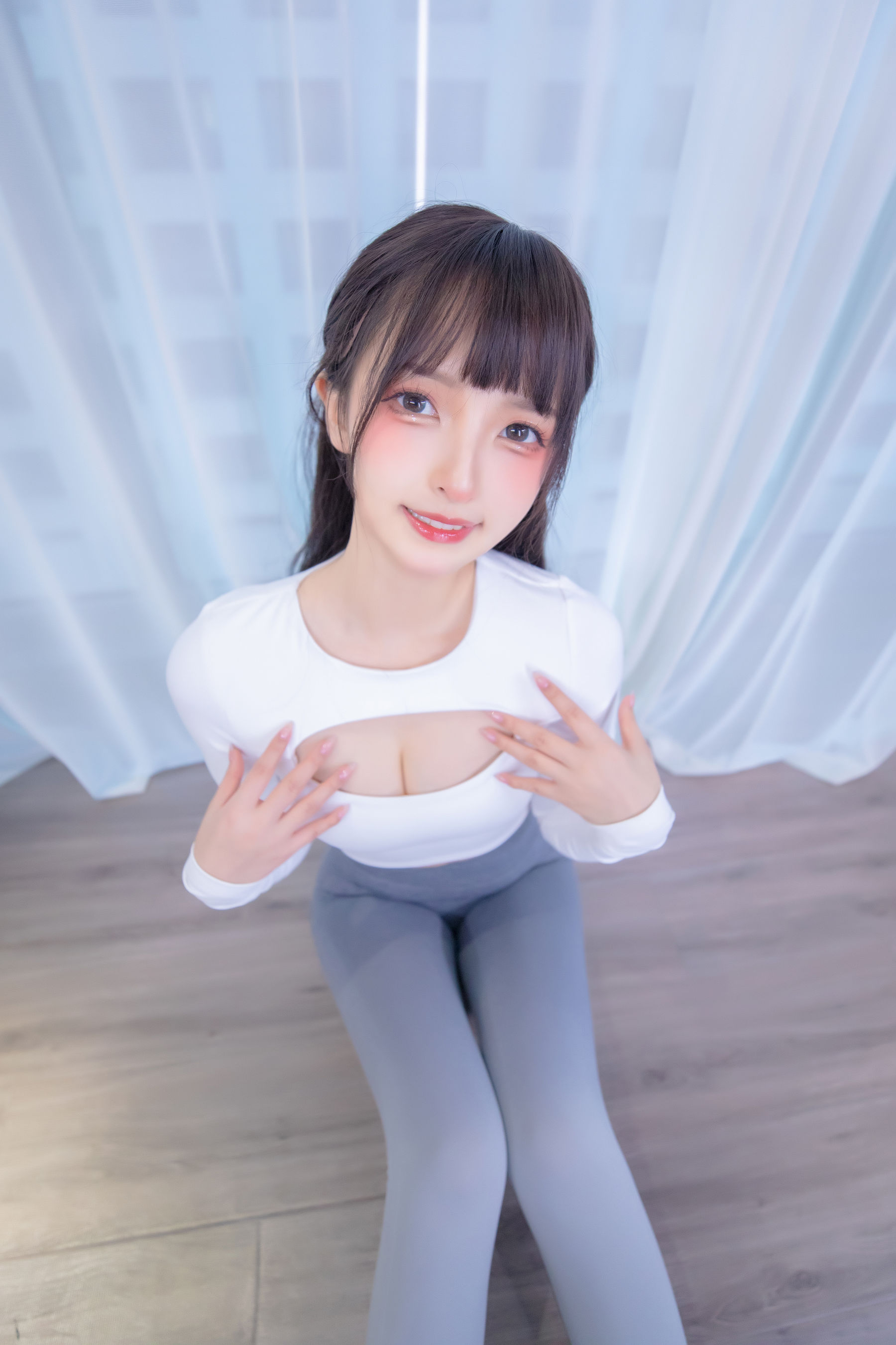 萝莉神楽板真冬 瑜伽少女-图63
