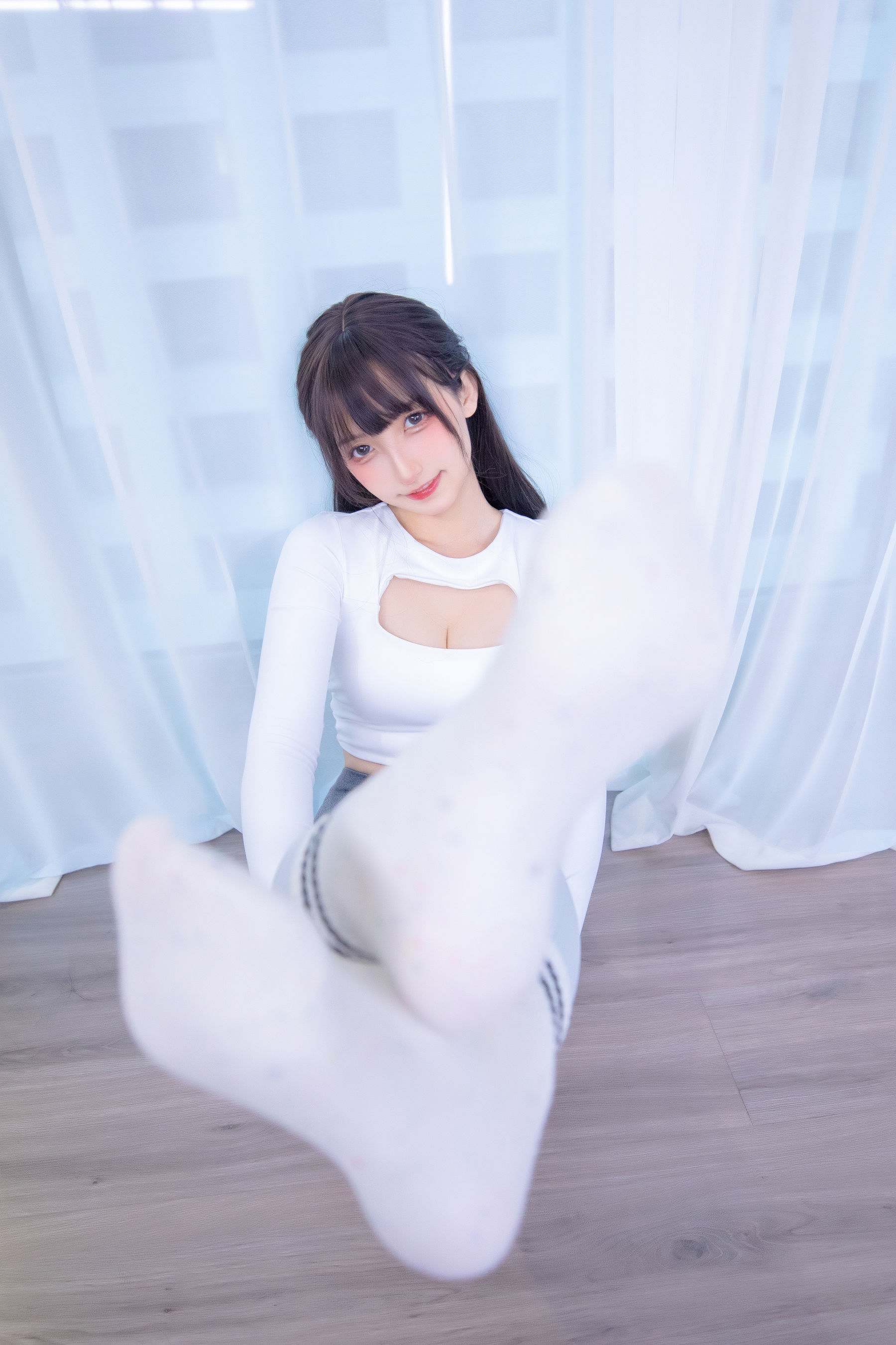 萝莉神楽板真冬 瑜伽少女-图65