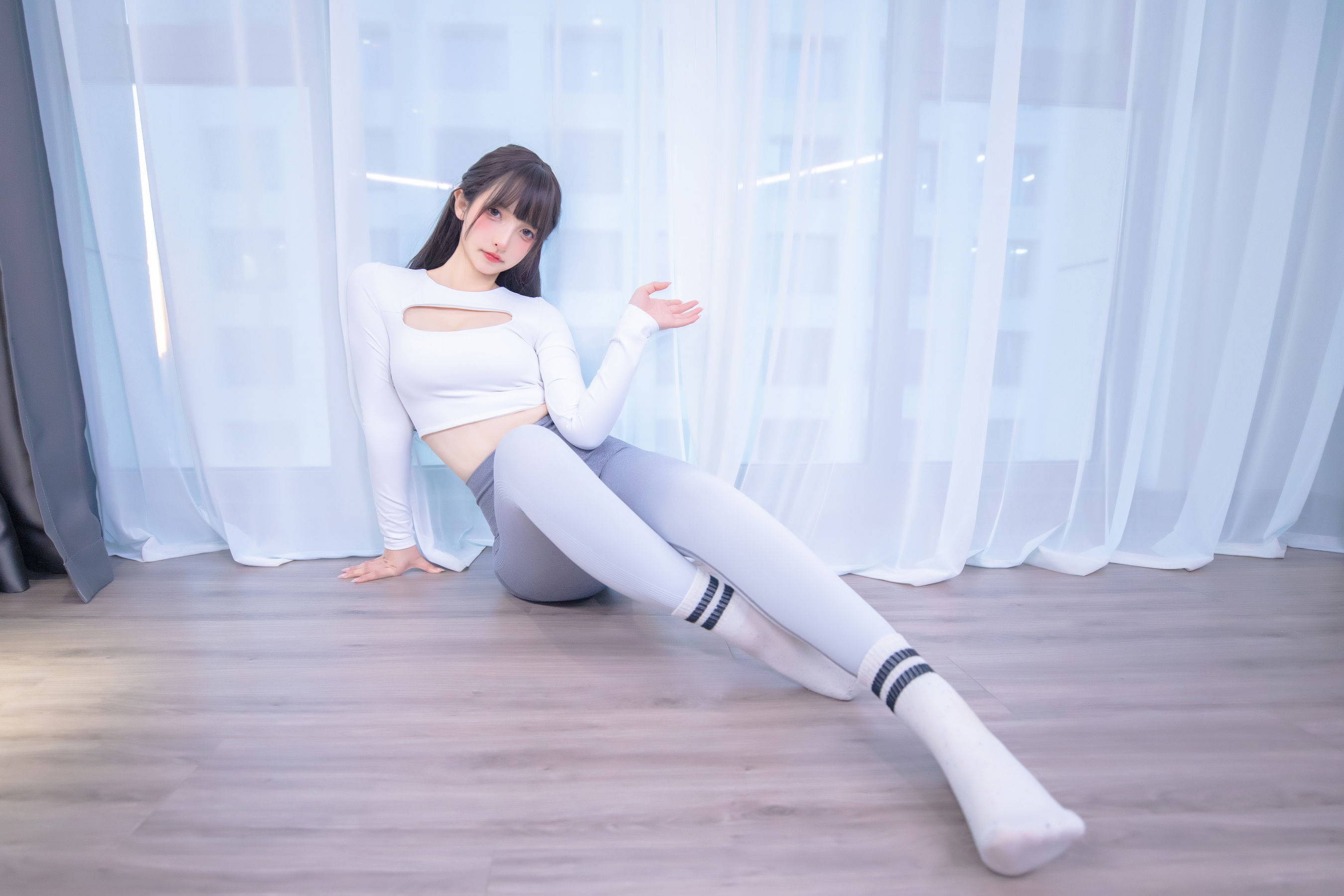 萝莉神楽板真冬 瑜伽少女-图68