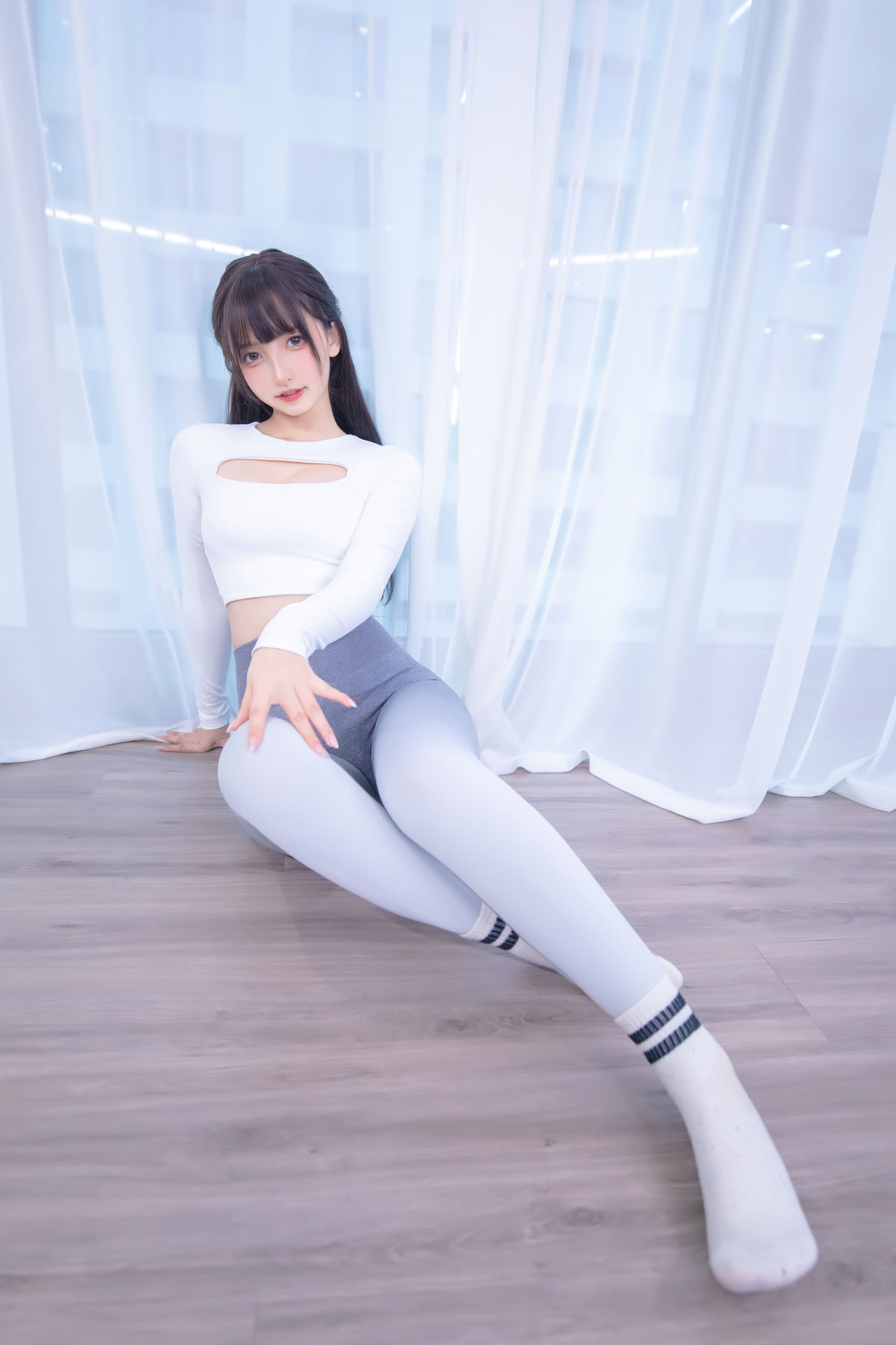 萝莉神楽板真冬 瑜伽少女-图70
