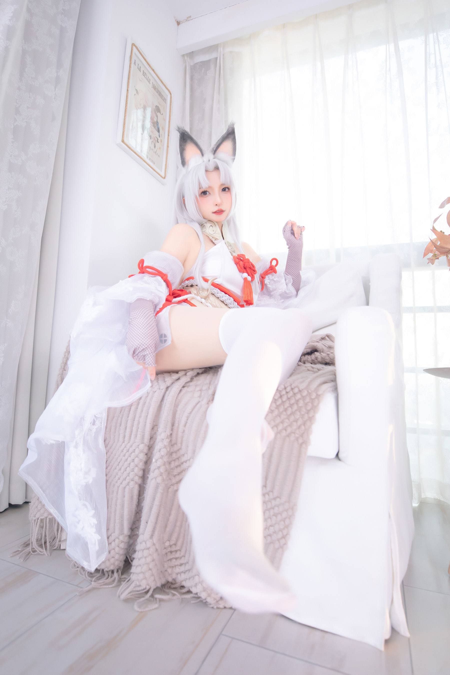 萝莉神楽板真冬 白丝胡桃-图35