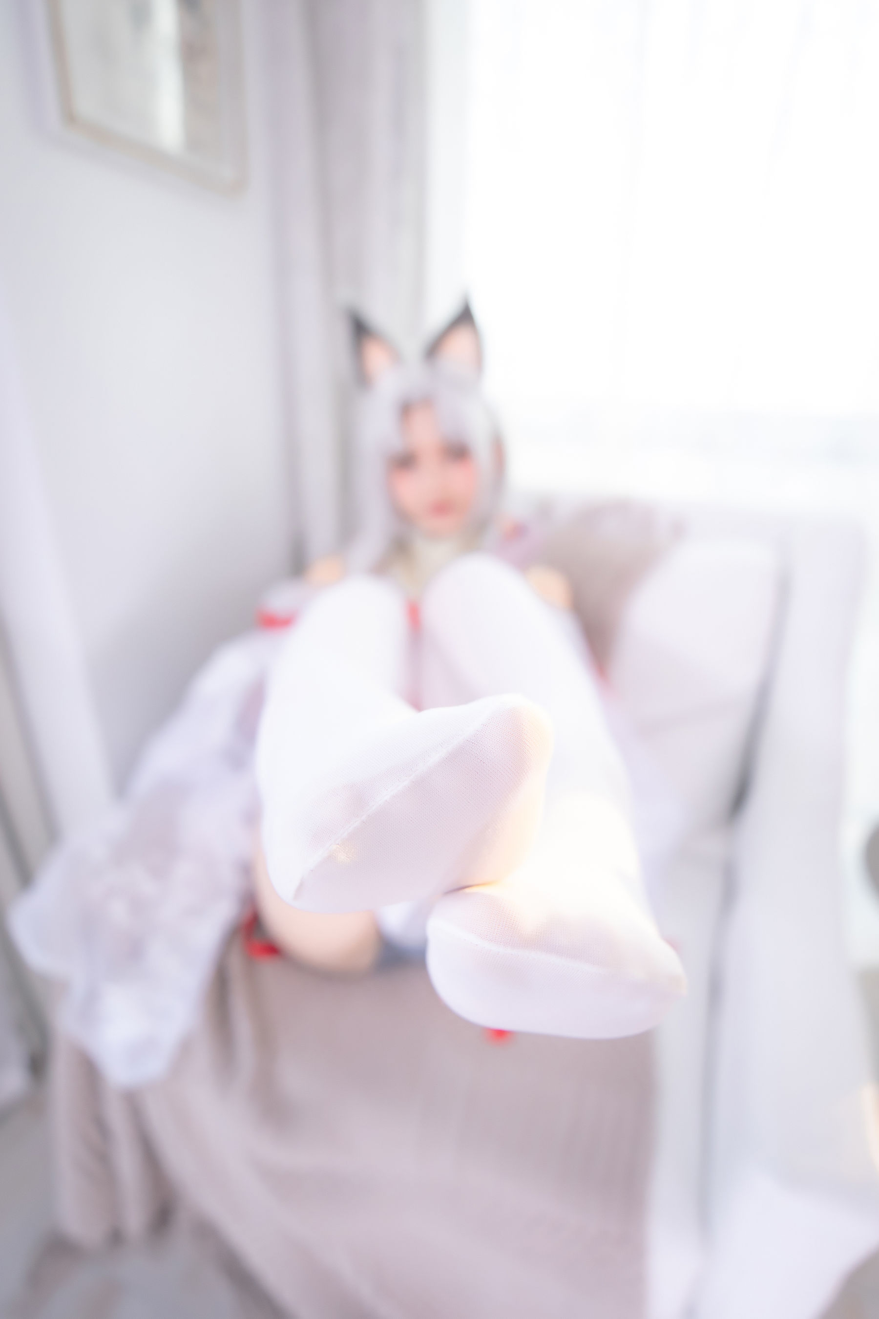 萝莉神楽板真冬 白丝胡桃-图3