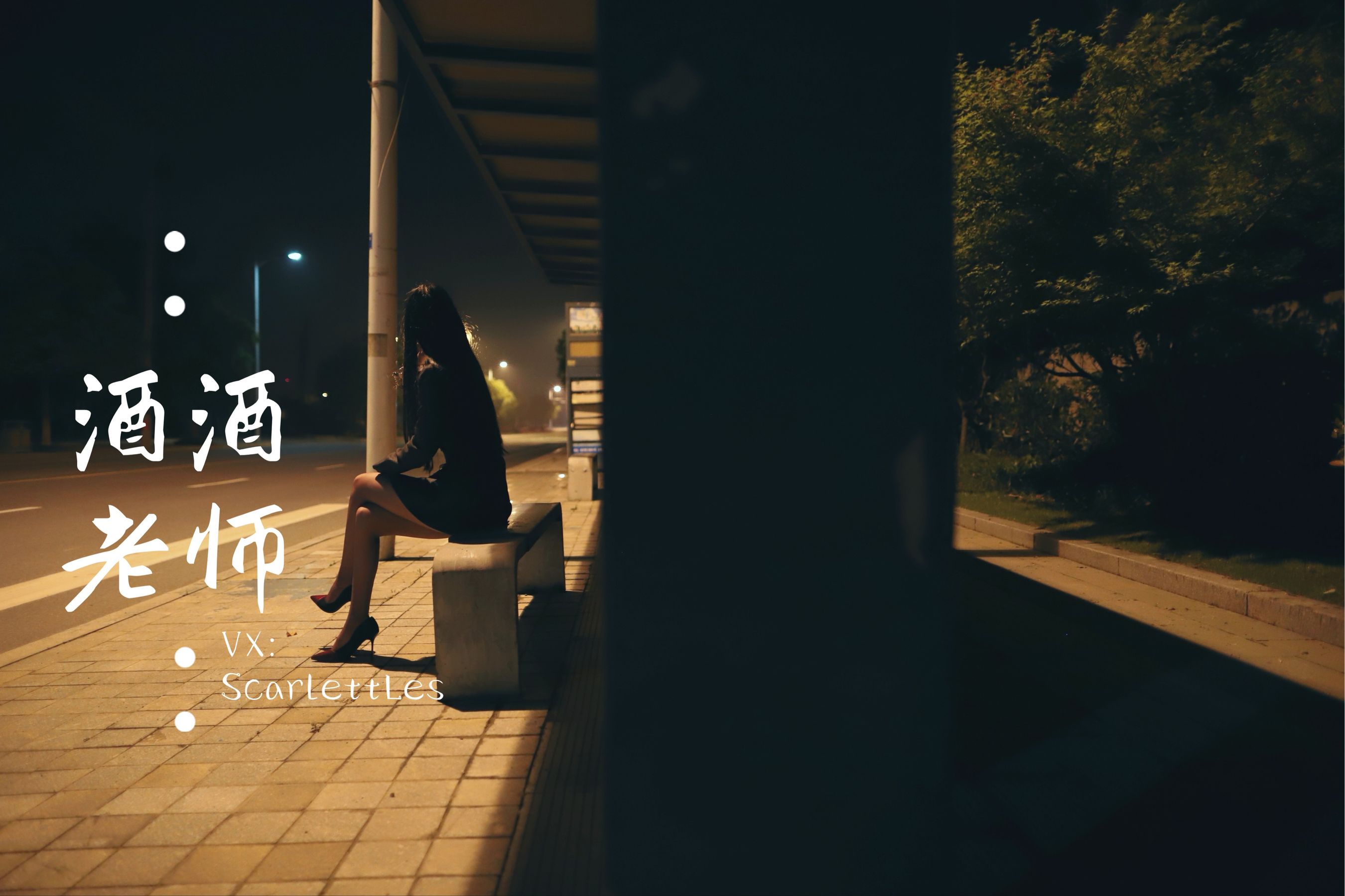酒酒老师 - 司机先生，喜欢紫色丝吗？-图59