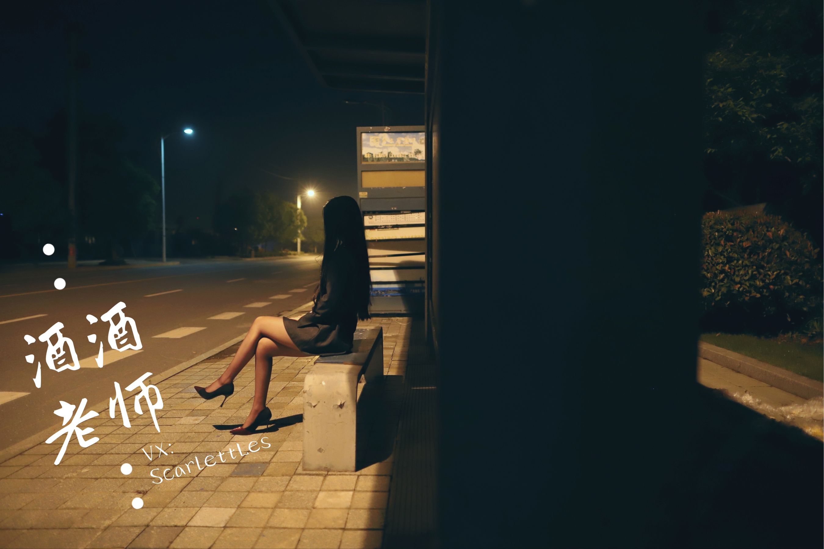 酒酒老师 - 司机先生，喜欢紫色丝吗？-图67
