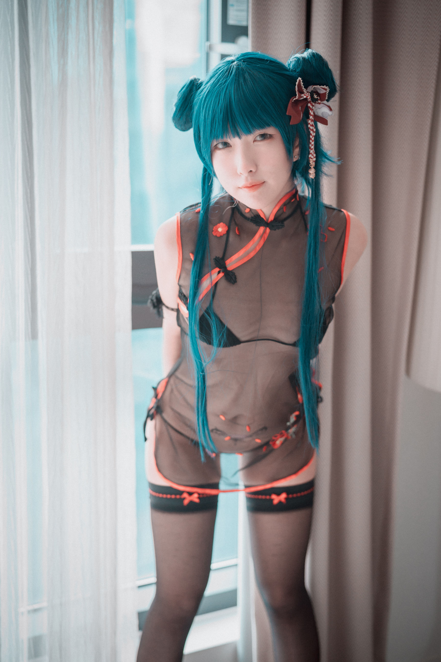 Sonson - Sheer Qipao Girl-图8