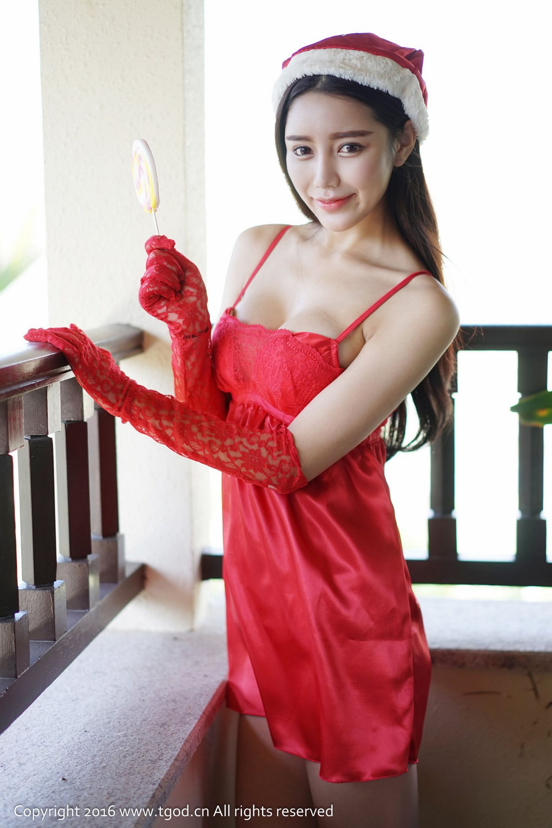 徐妍馨Mandy《天使般的笑容 女仆圣诞装》-图1