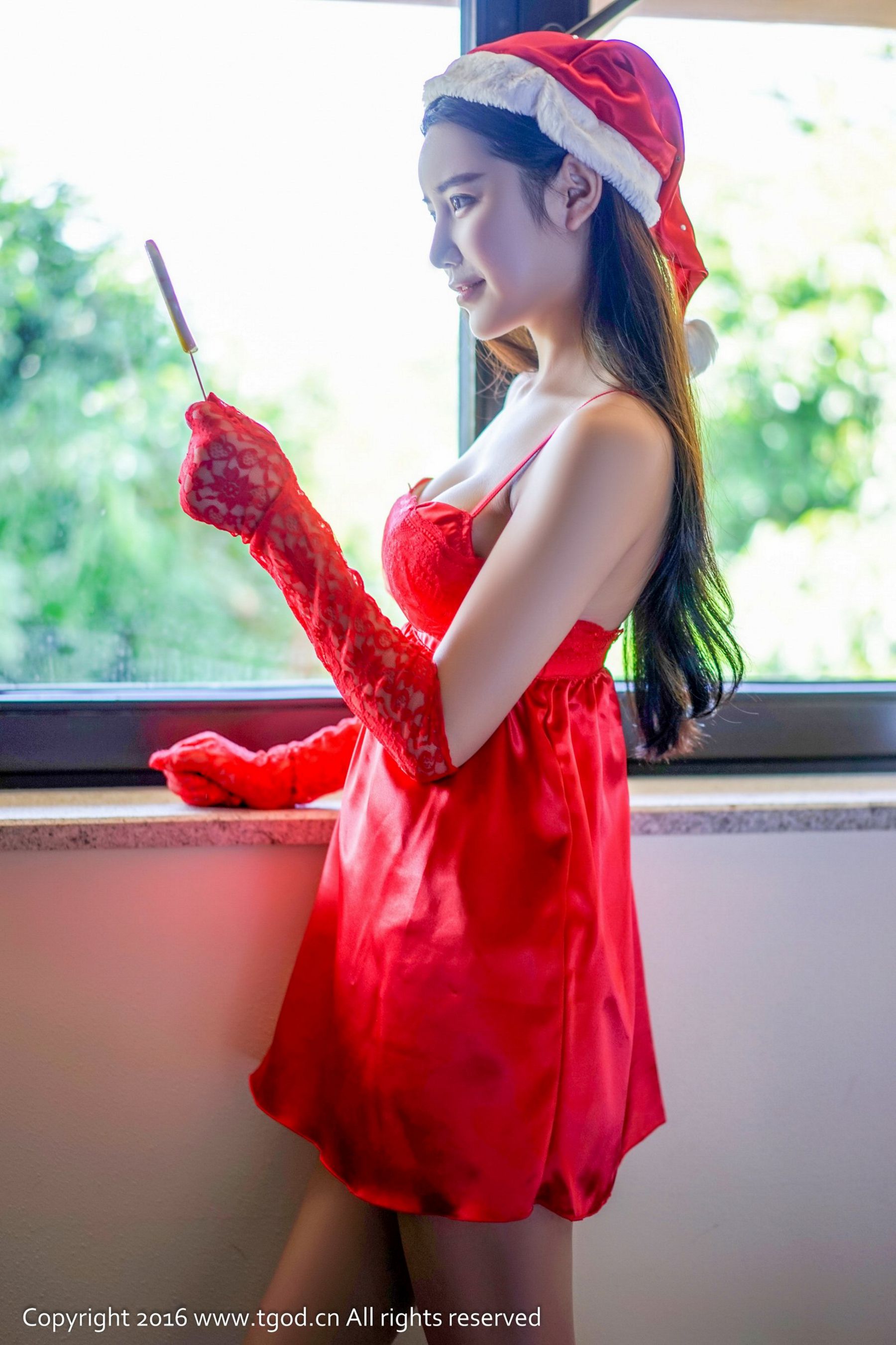 徐妍馨Mandy《天使般的笑容 女仆圣诞装》-图5