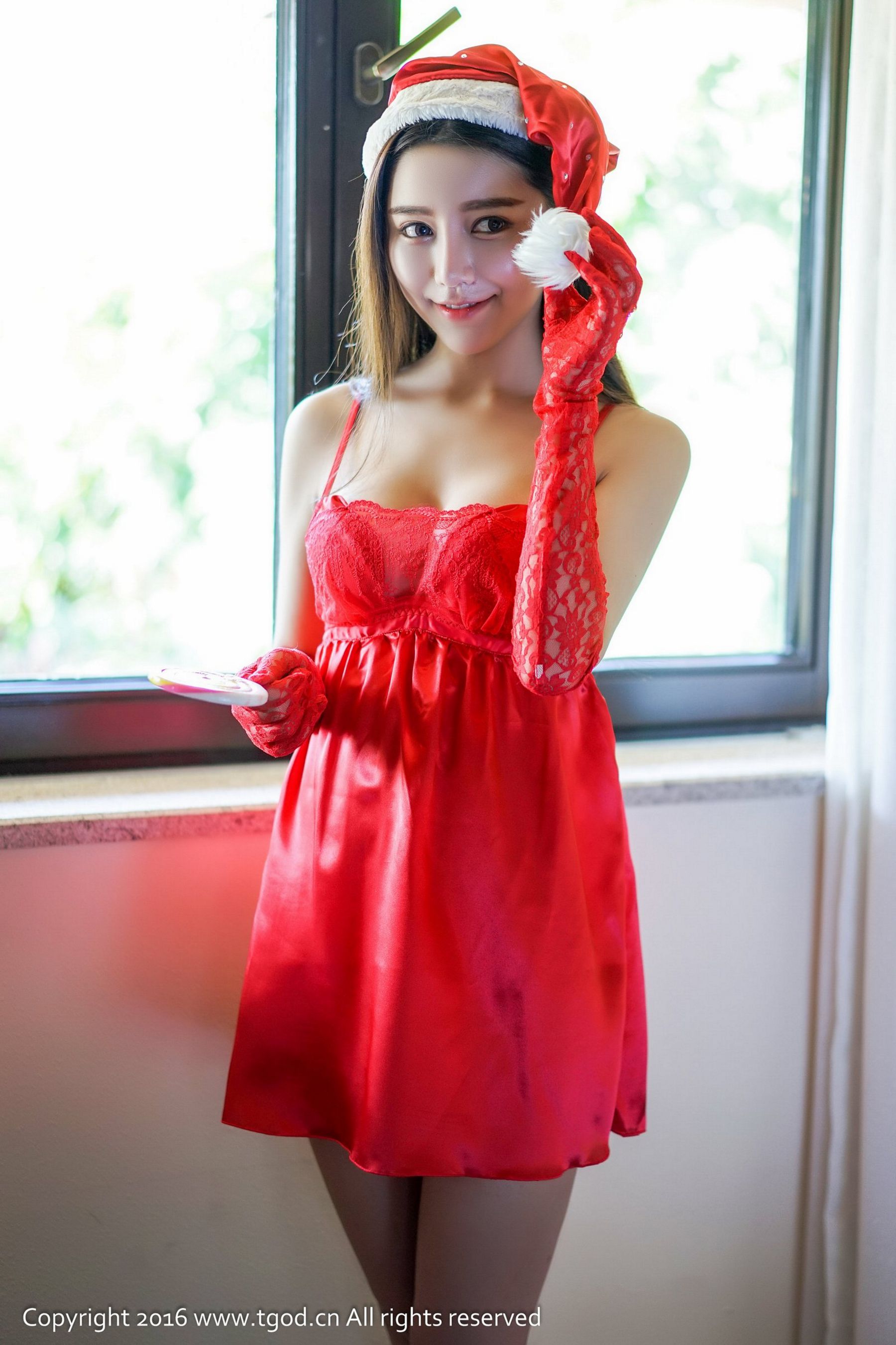 徐妍馨Mandy《天使般的笑容 女仆圣诞装》-图6