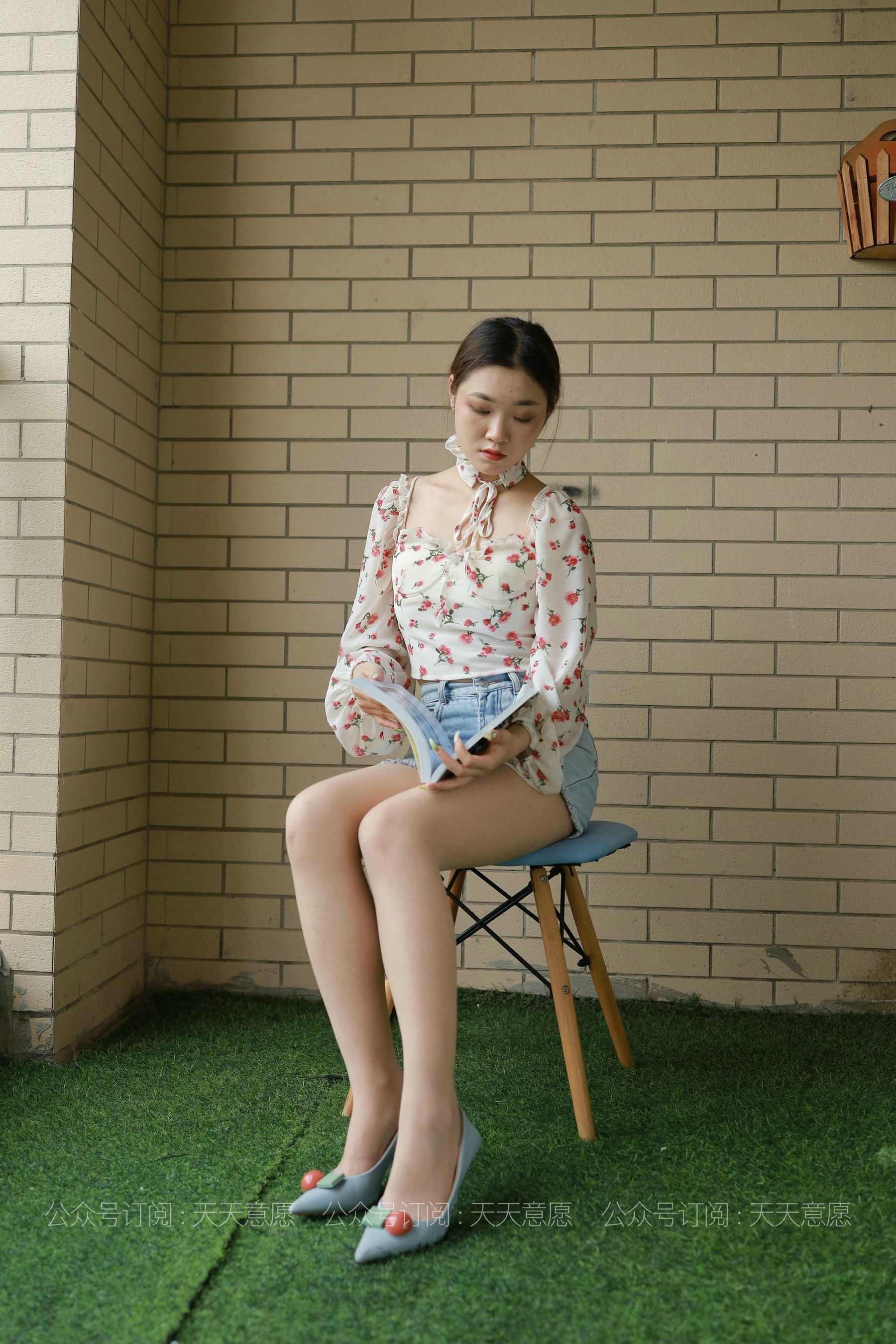 模特：可可《法式碎花裙》-图0