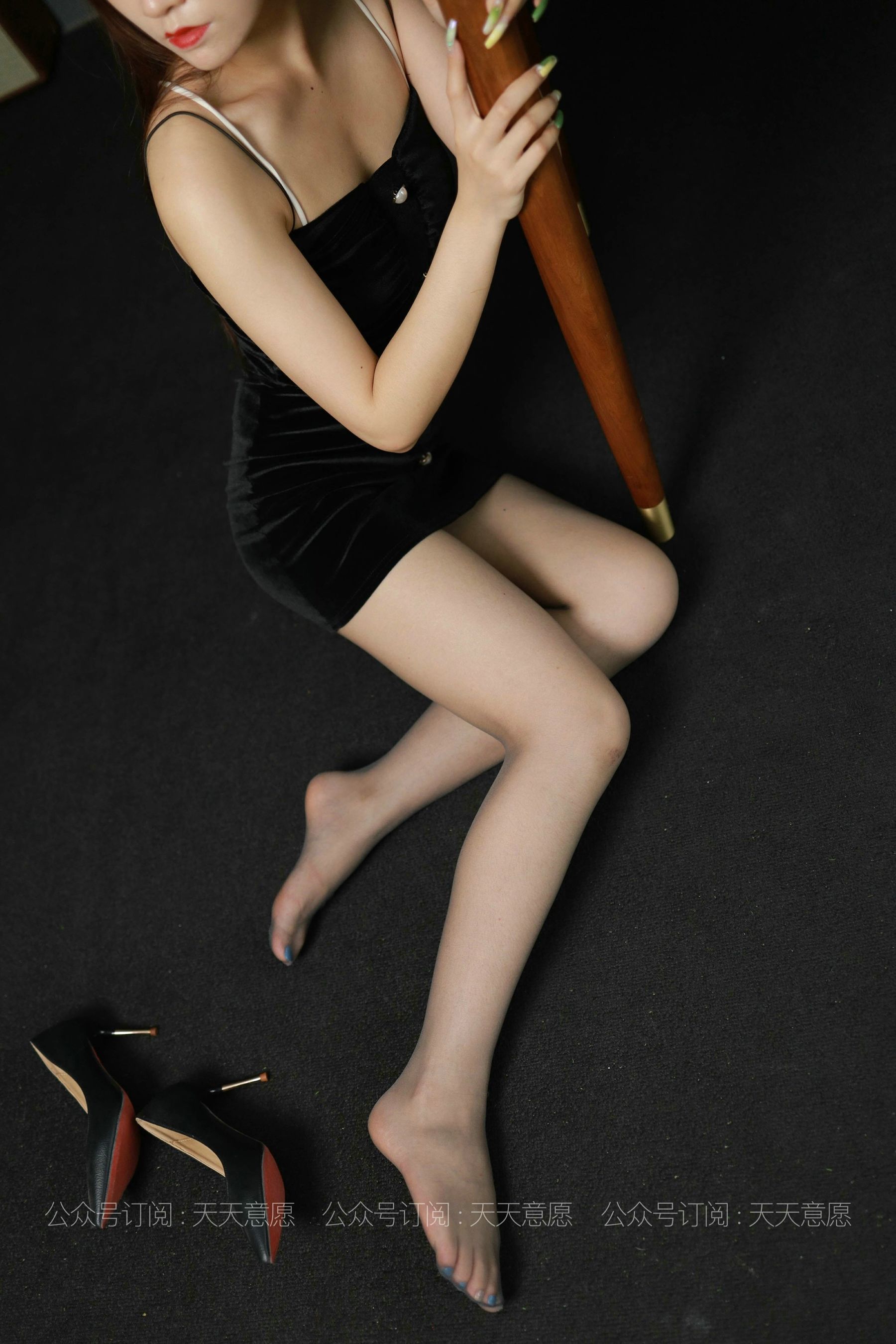 模特：可可《黑丝吊带裙》-图52