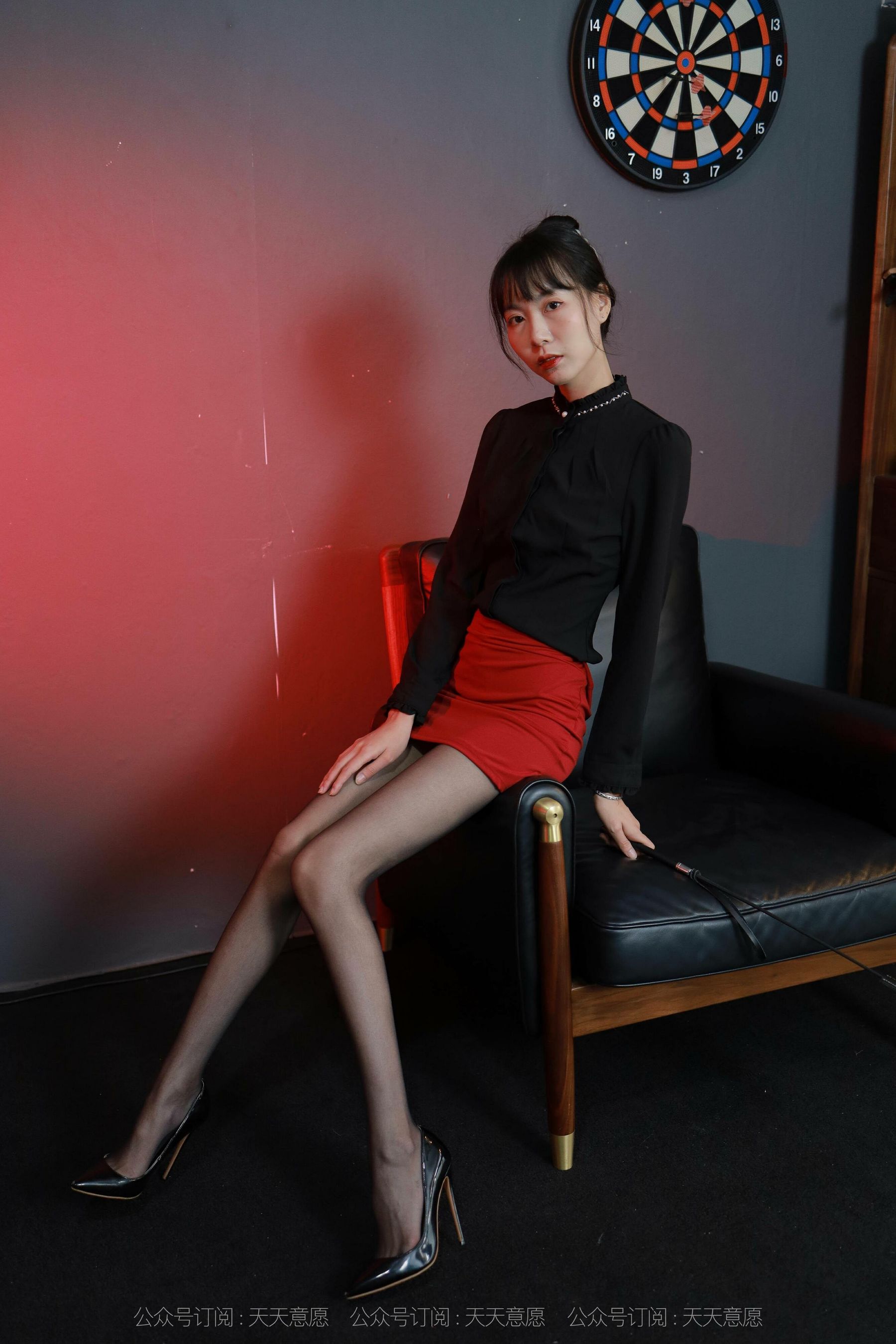 模特：团团《性感红与黑》-图10